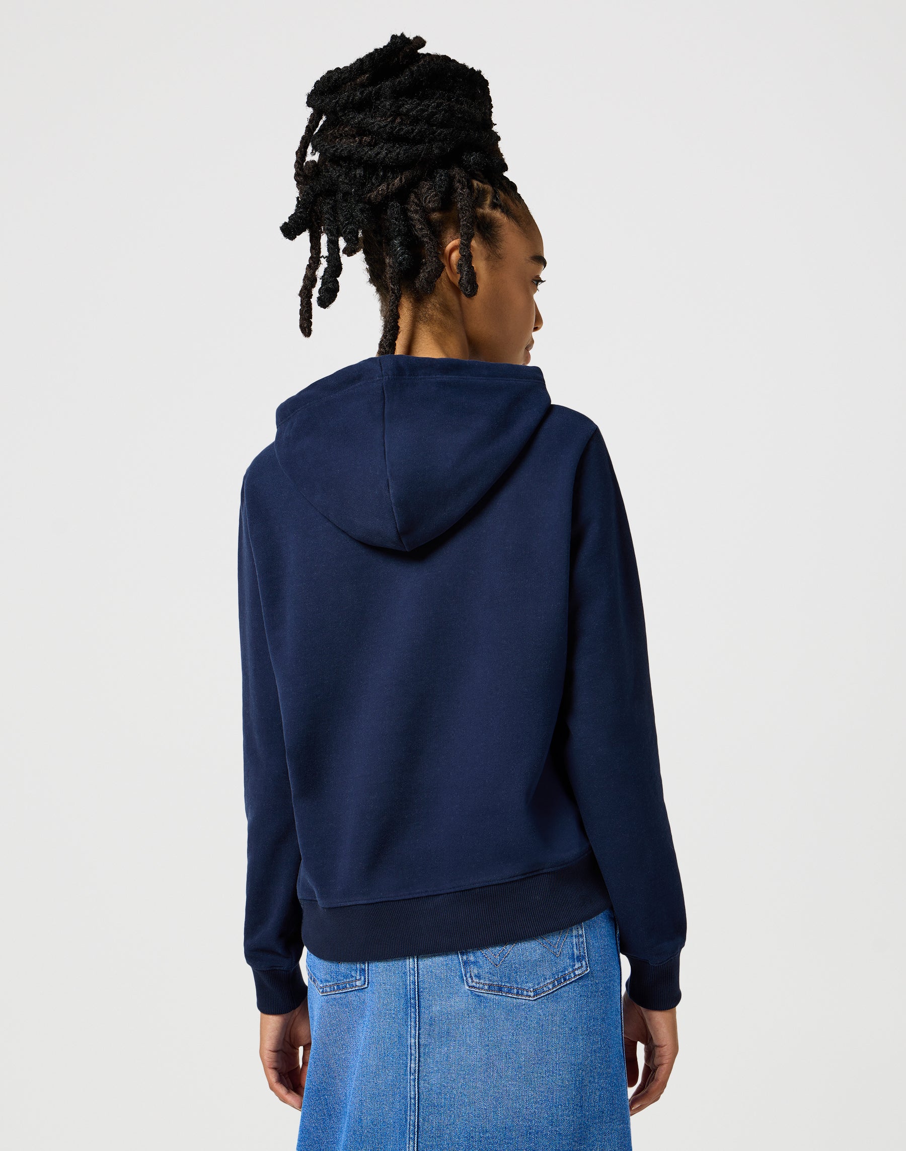 Regular Hoodie in Navy Kapuzenpullover Wrangler   