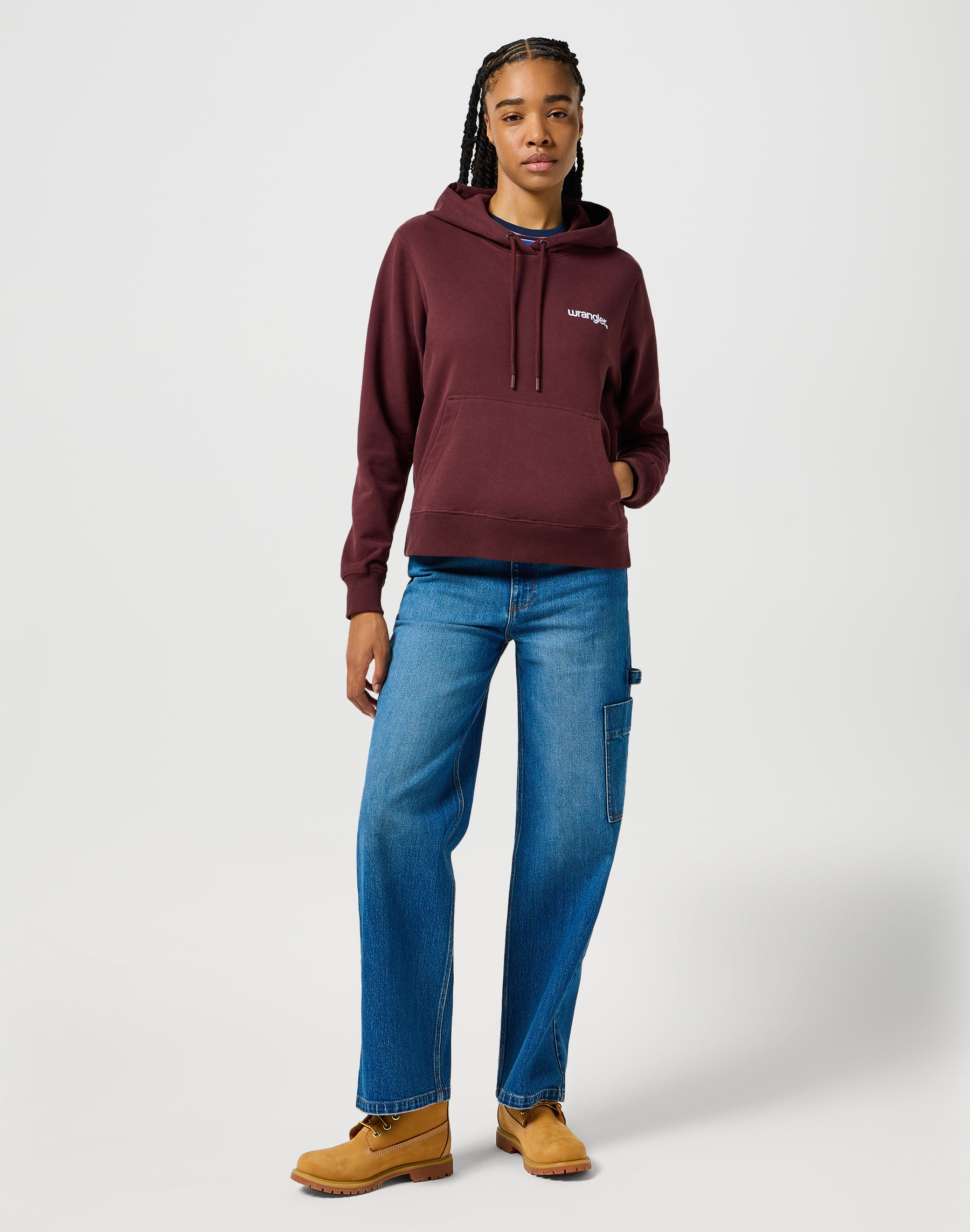 Regular Hoodie in Dahlia Kapuzenpullover Wrangler   