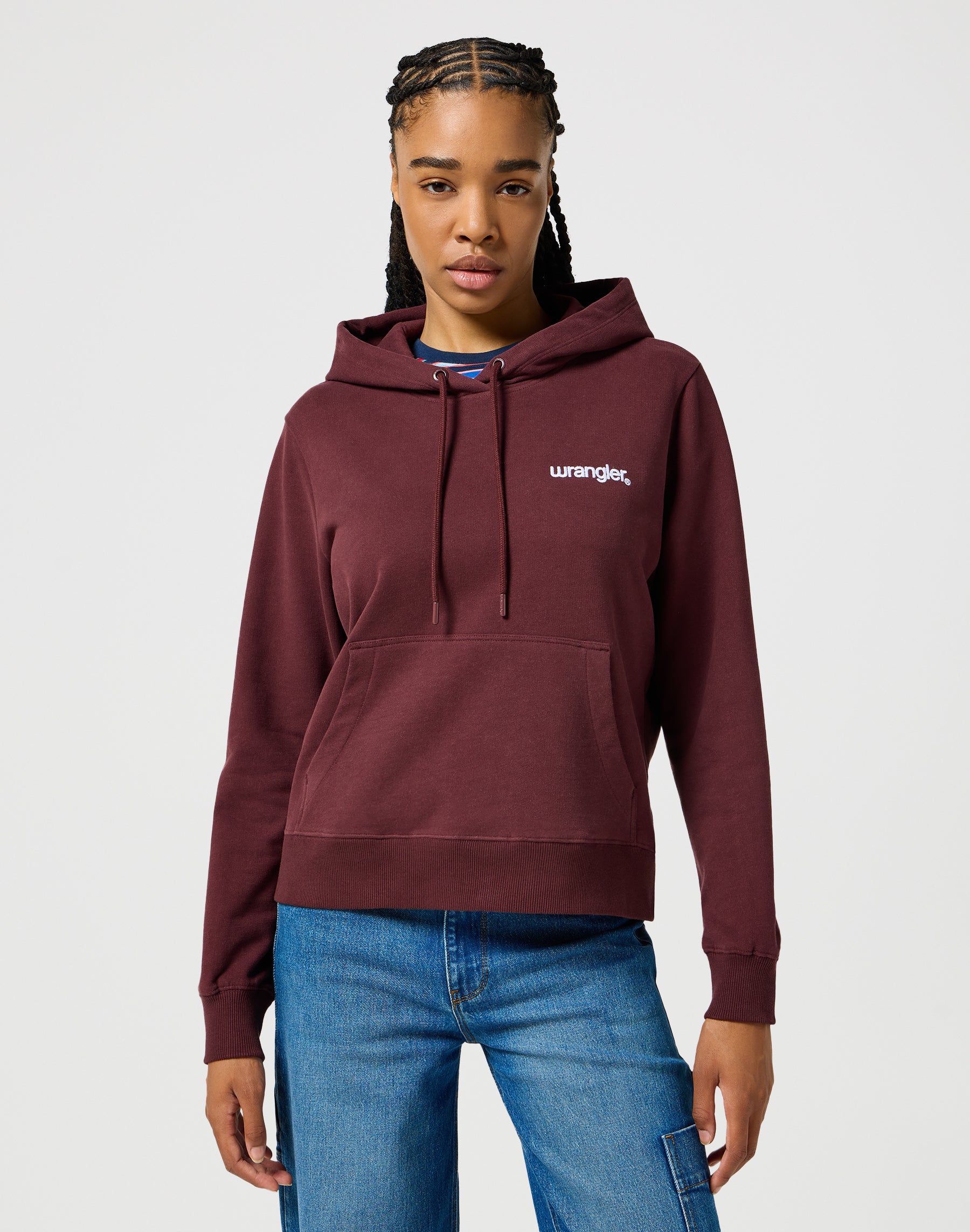 Regular Hoodie in Dahlia Kapuzenpullover Wrangler   