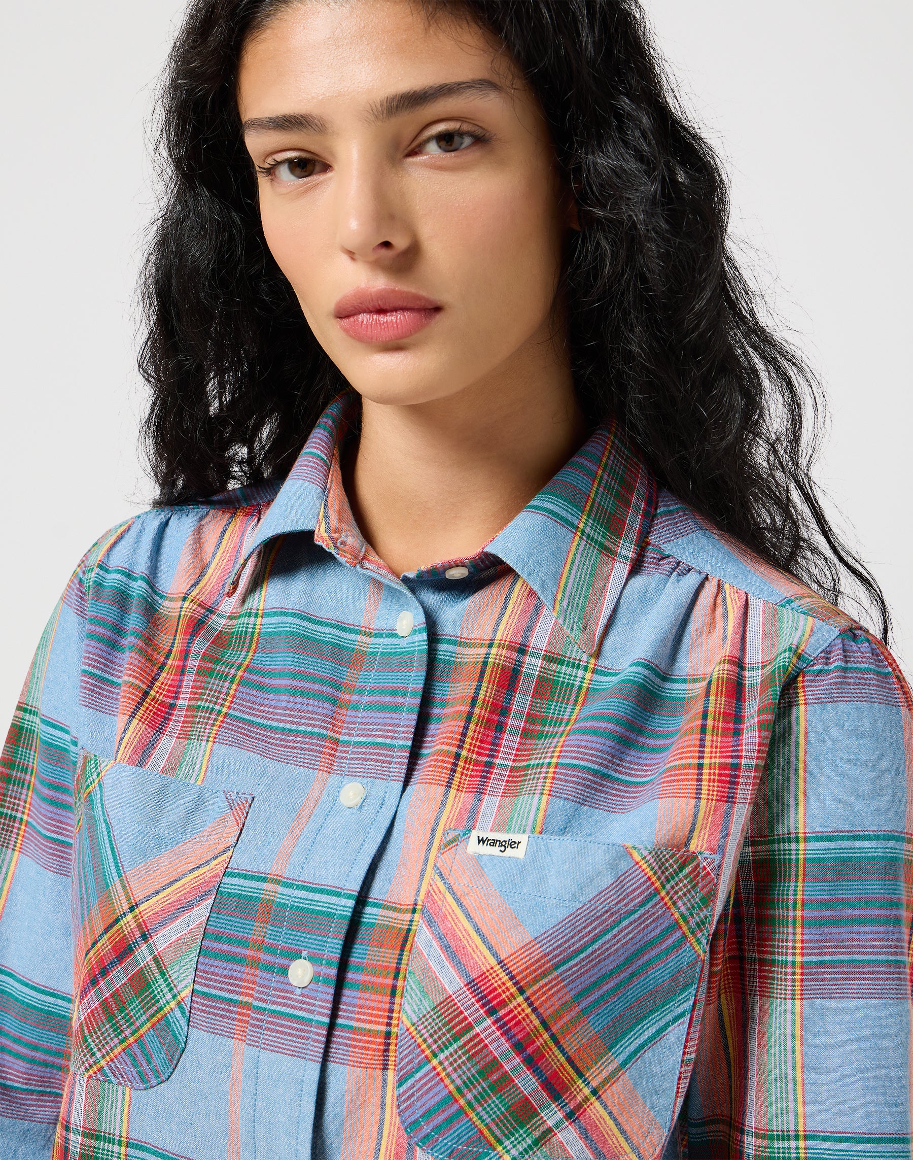 Femme Western Shirt in Indigo Hemden Wrangler   