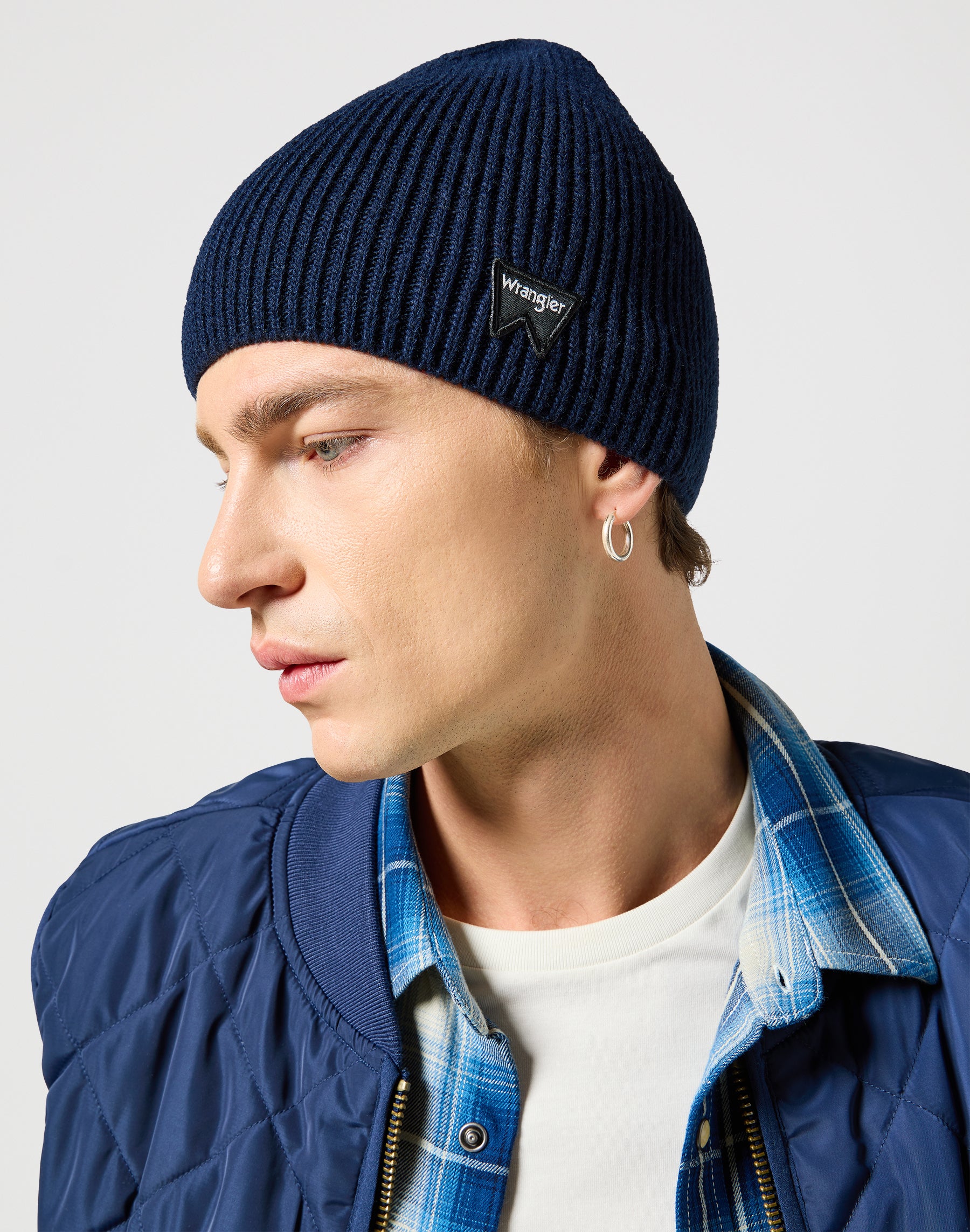 Easy Beanie in Navy Mützen Wrangler   