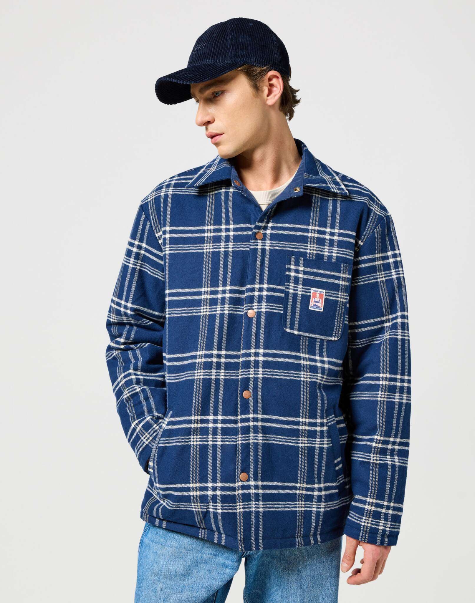Corduroy Cap in Navy Caps Wrangler