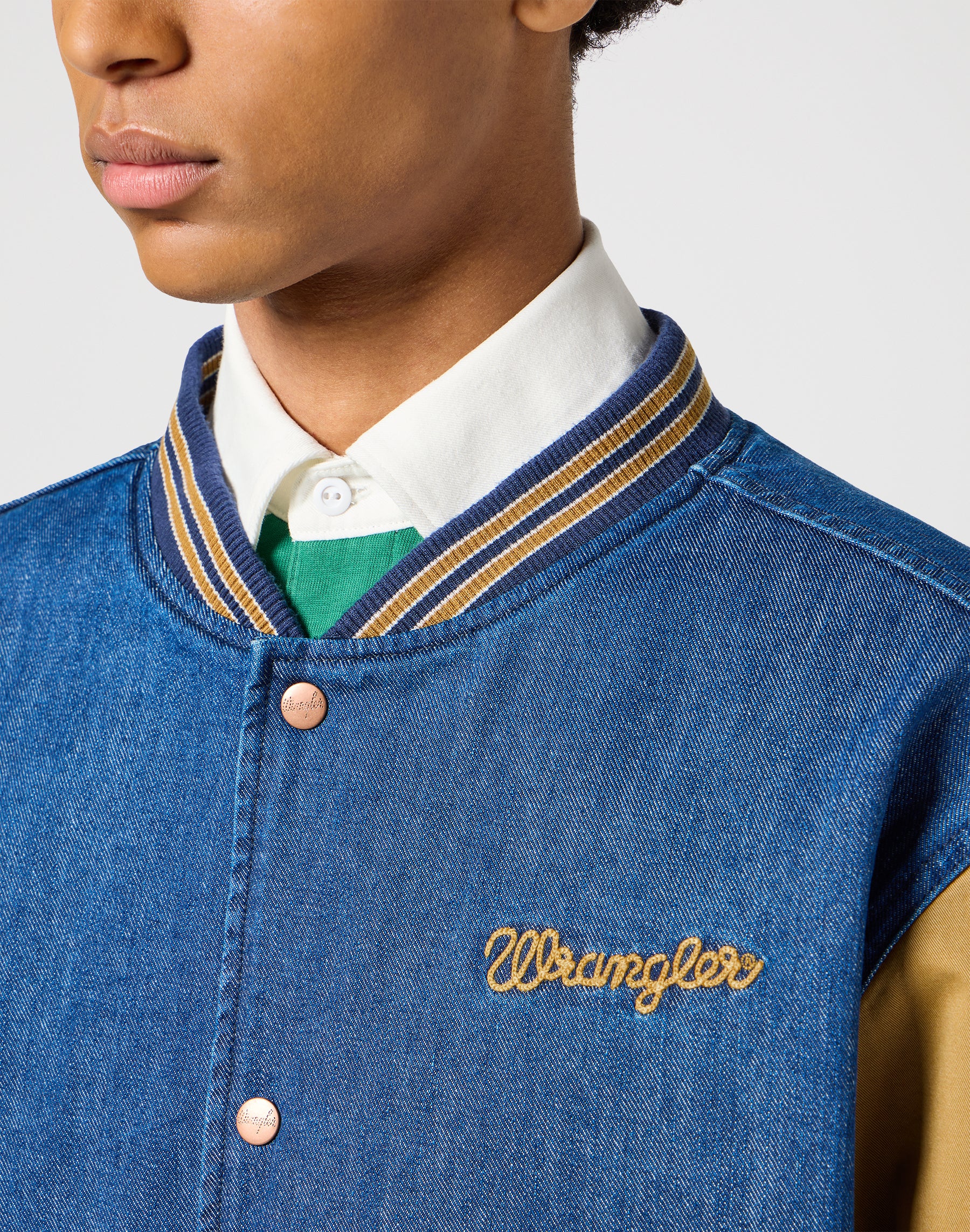 Varsity Jacket in Dijon Jacken Wrangler   