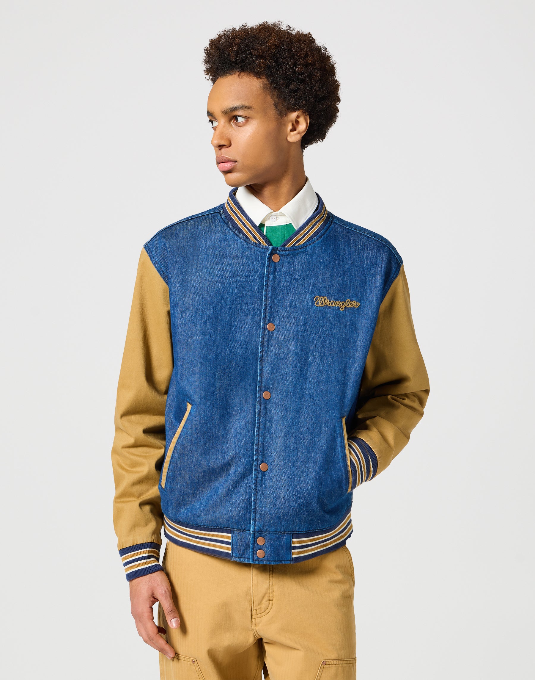 Varsity Jacket in Dijon Jacken Wrangler   