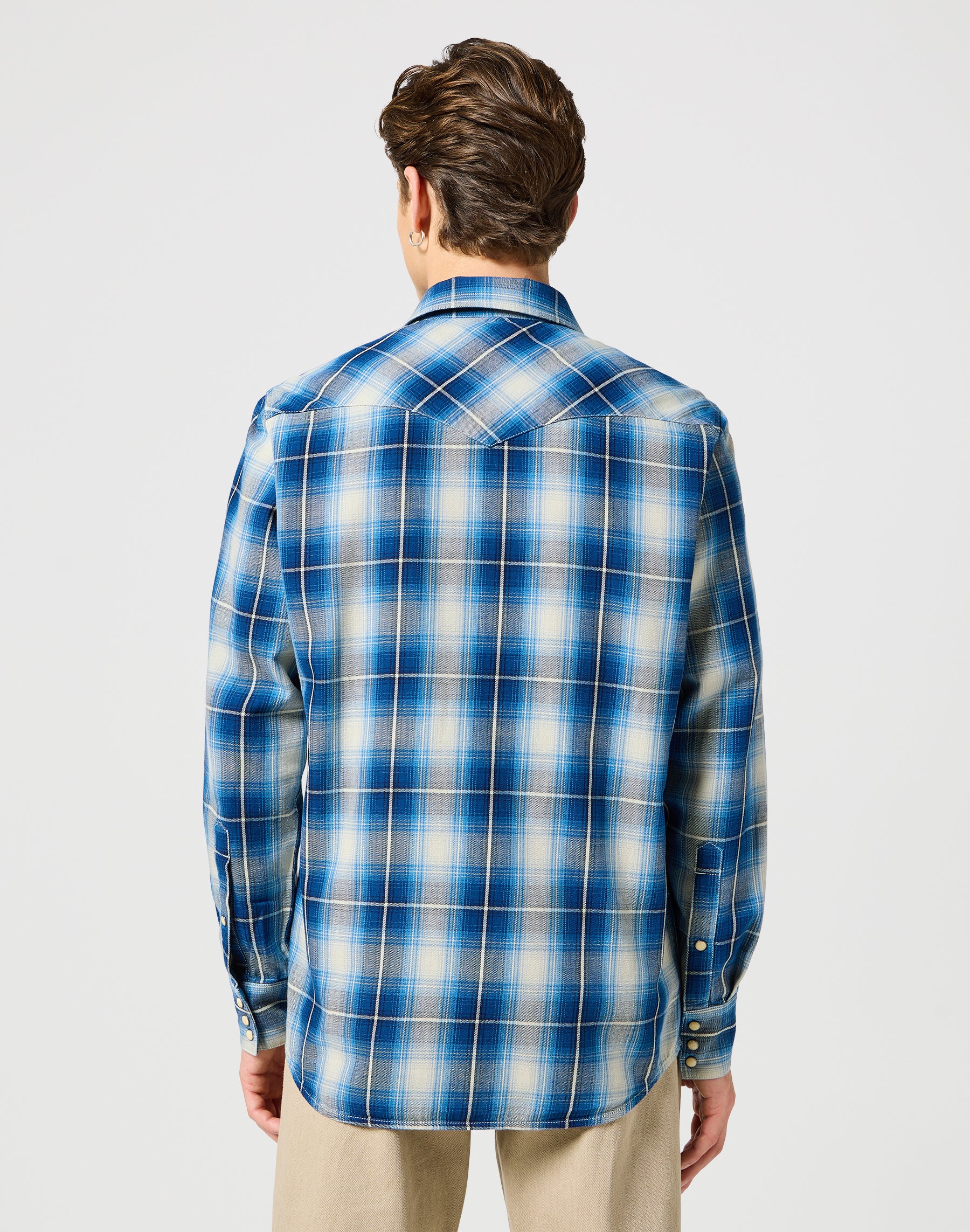 Western Shirt in Buffalo Indigo Hemden Wrangler   