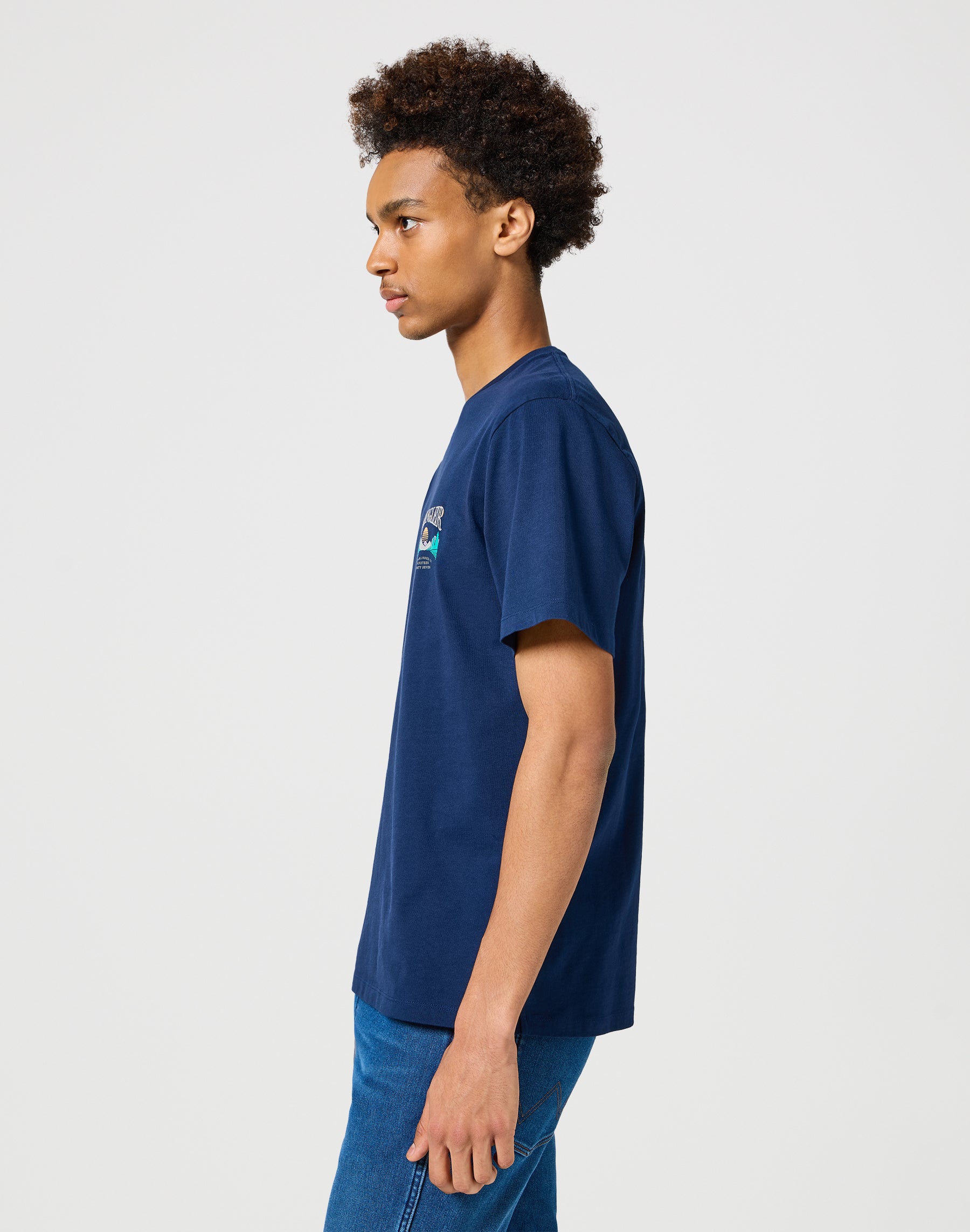 Graphic Tee in Navy T-Shirts Wrangler   