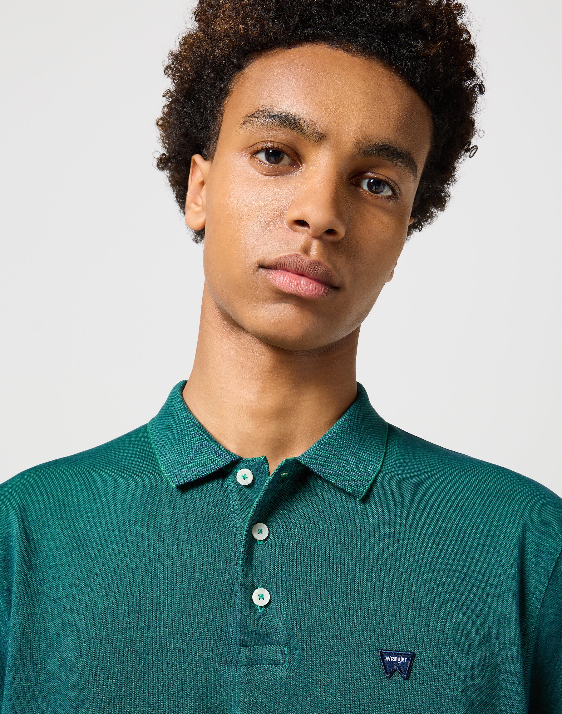 Longsleeves Refined Polo in Verdant Green Polos Wrangler   