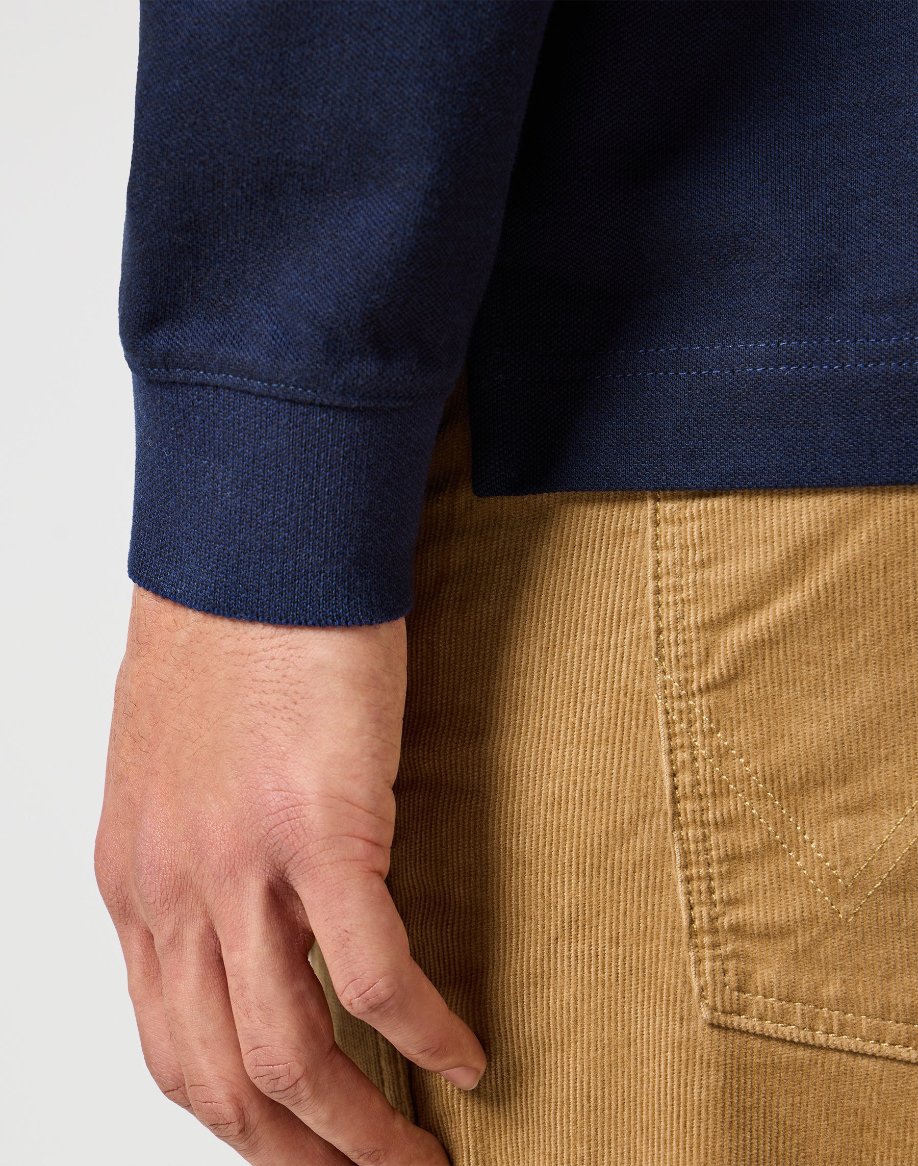 Longsleeves Refined Polo in Navy Polos Wrangler   