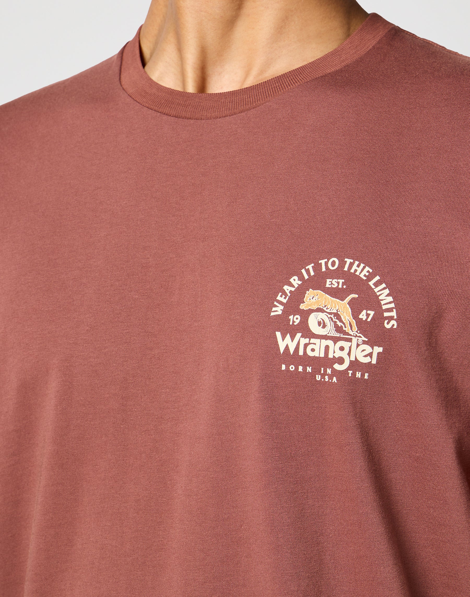 Graphic Tee in Root Beer T-Shirts Wrangler   