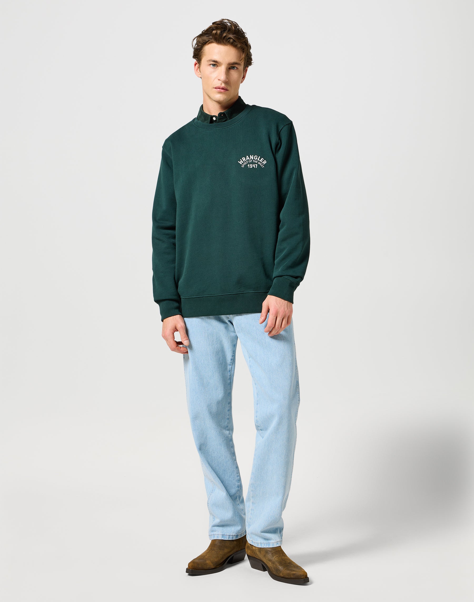 Crewneck Sweatshirt in Scarab Sweatshirts Wrangler   