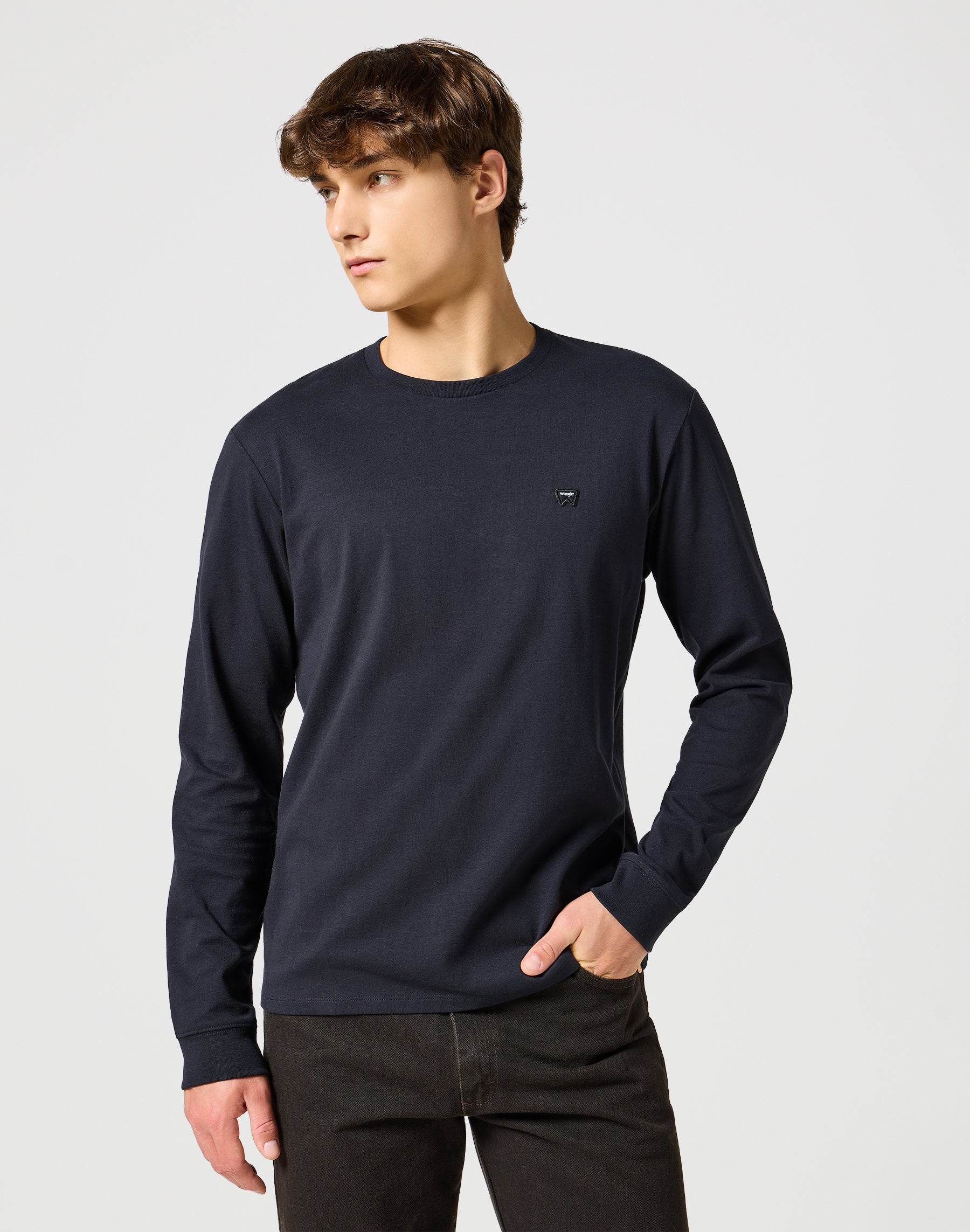 Longsleeves Sign Off Tee in Black T-Shirts Wrangler   