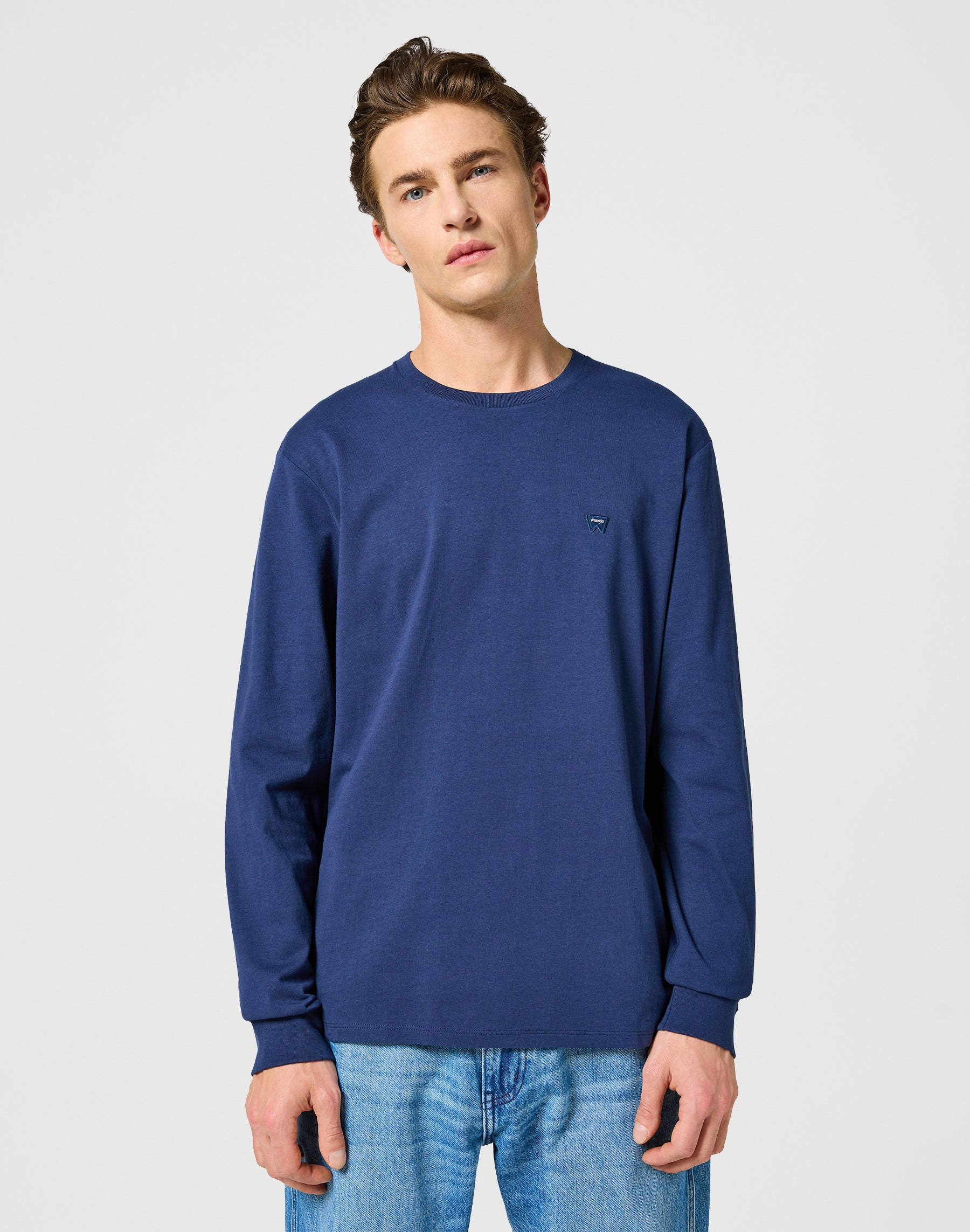 Longsleeves Sign Off Tee in Navy T-Shirts Wrangler   