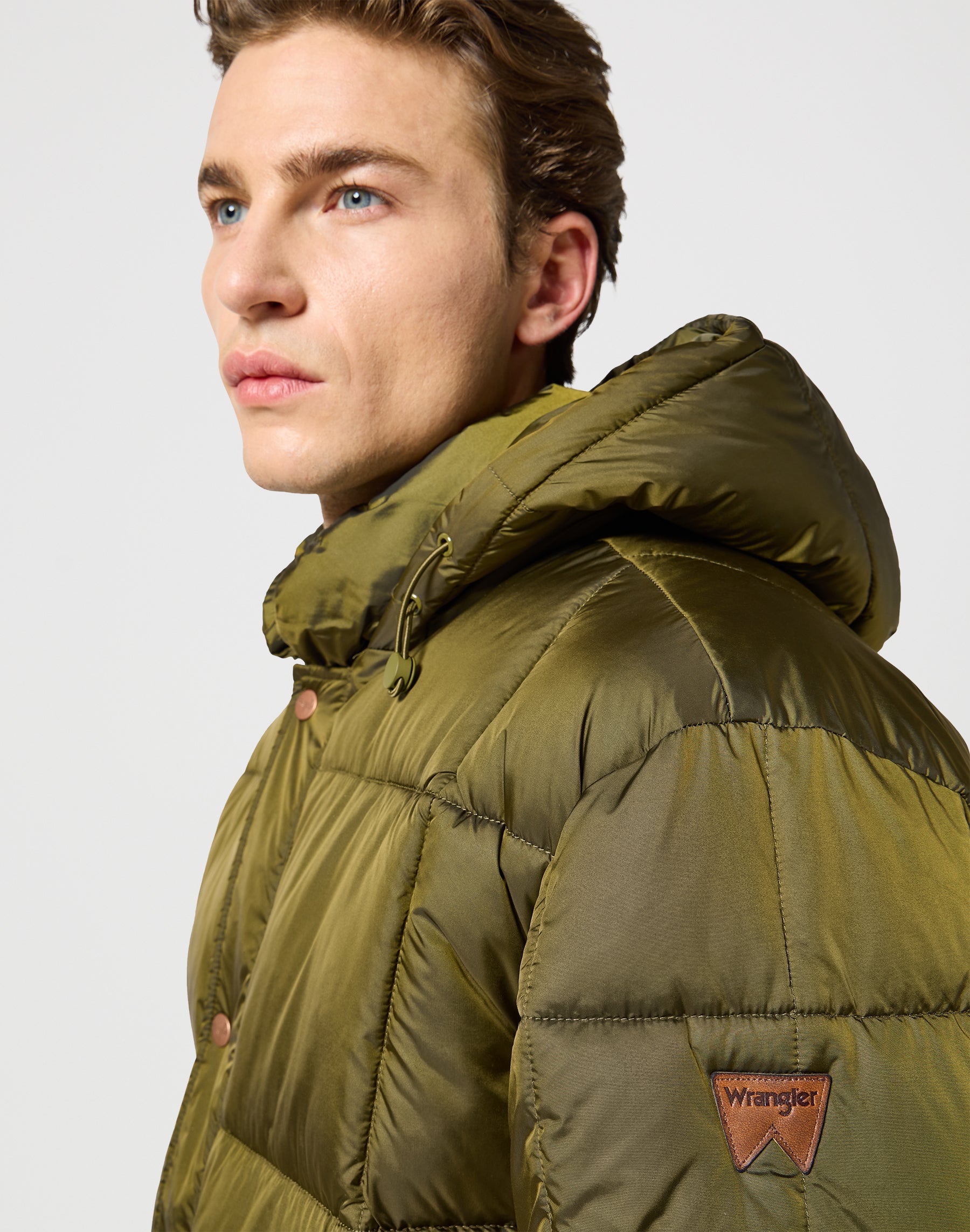 Parka Jacket in Ivy Green Jacken Wrangler   