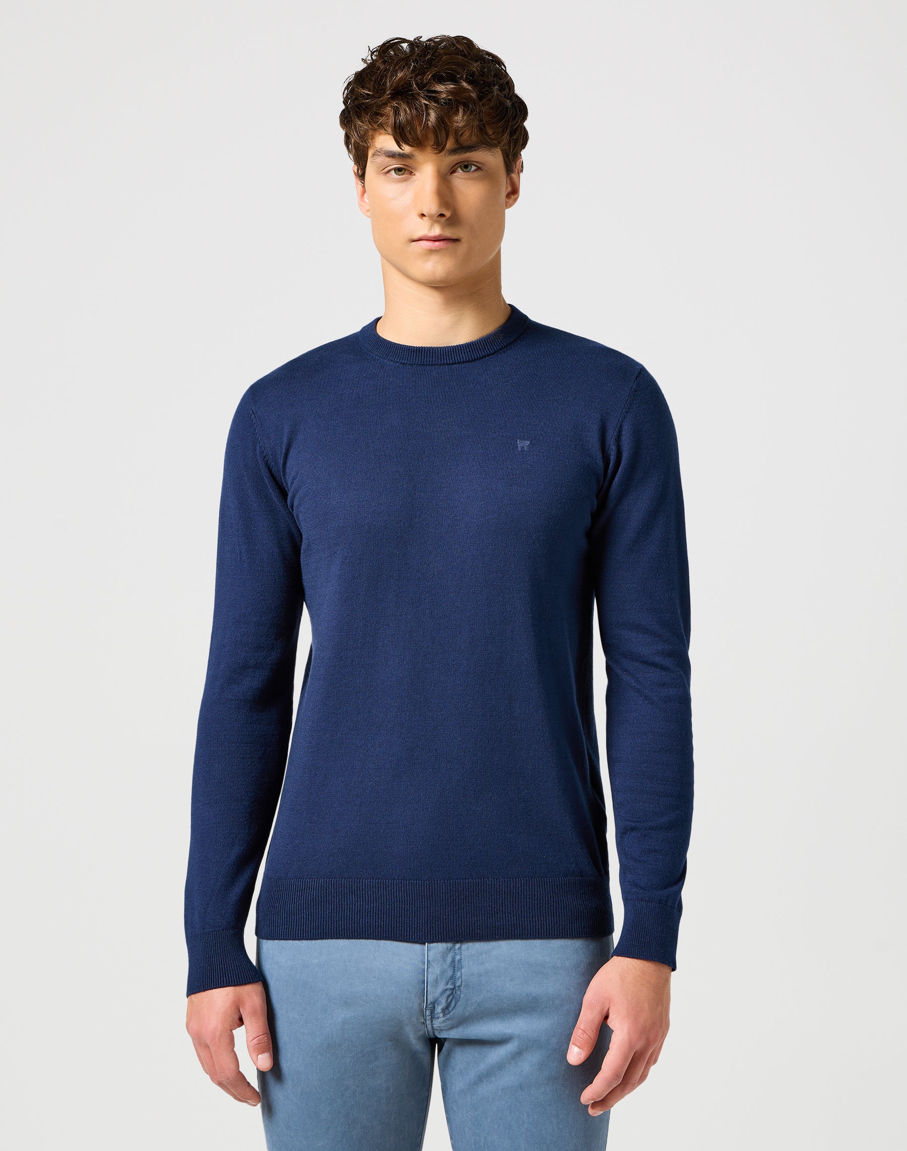 Knit Sweater in Navy Pullover Wrangler   