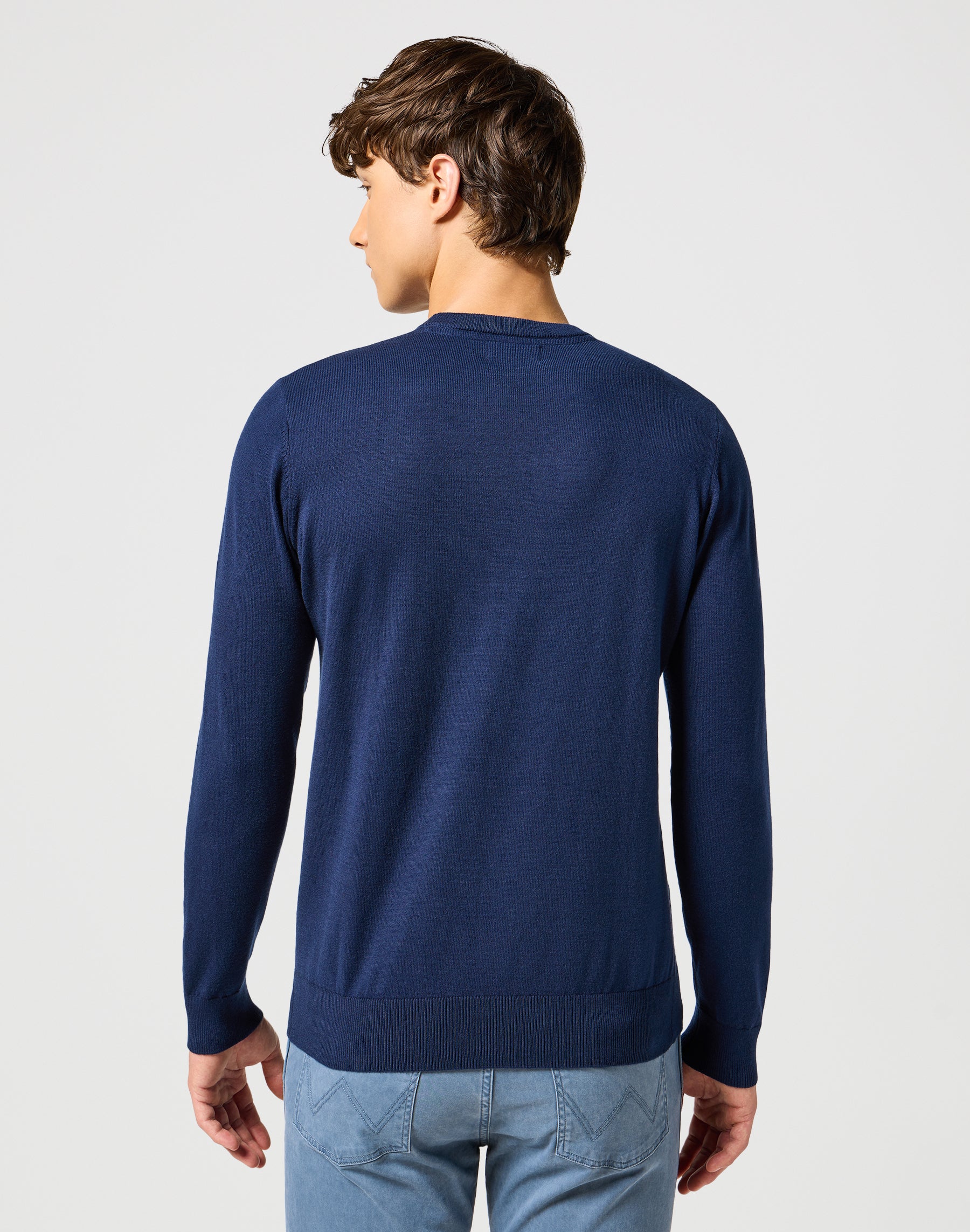 Knit Sweater in Navy Pullover Wrangler   