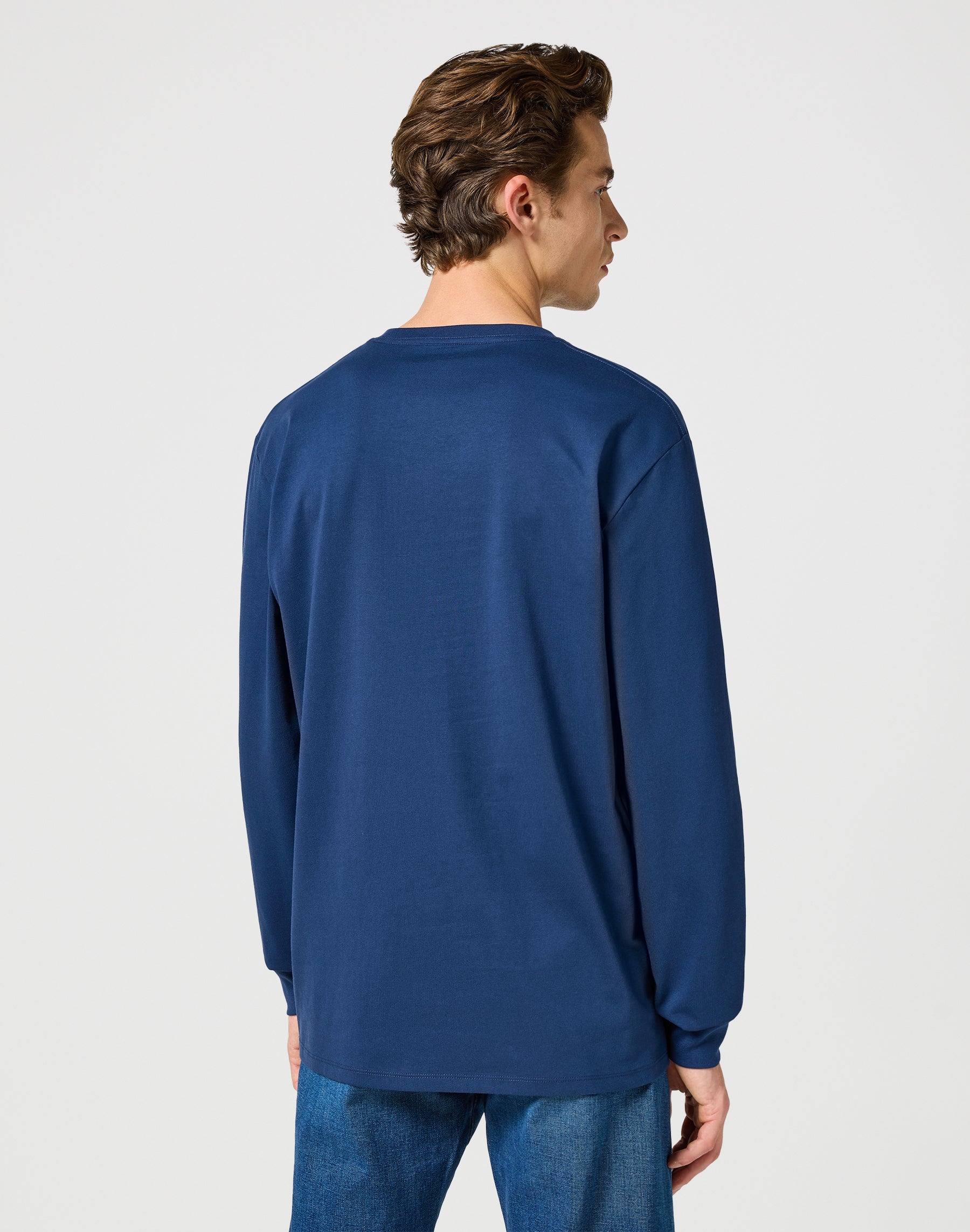 Longsleeves Graphic Tee in Navy T-Shirts Wrangler   