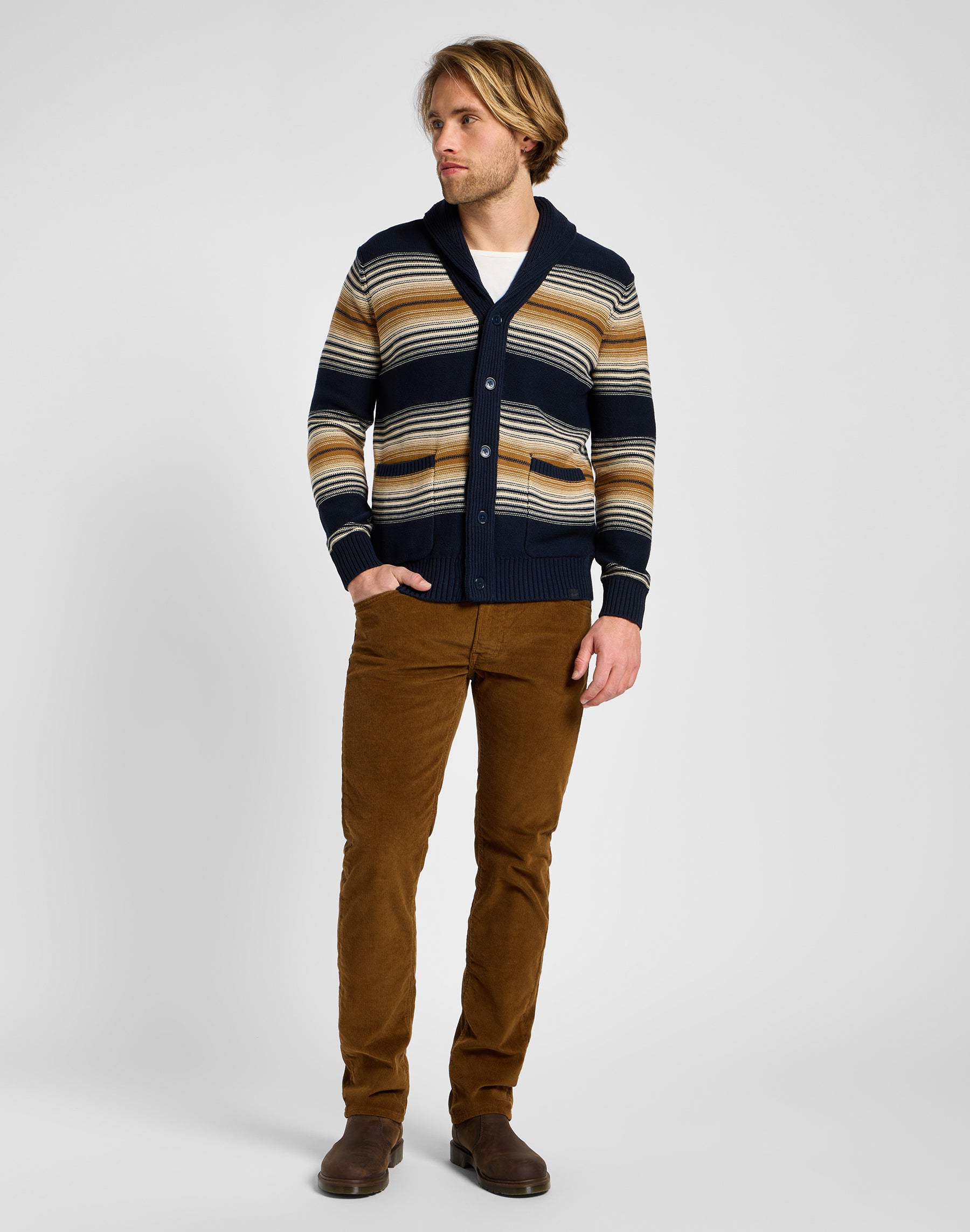 Frontier Cardigan in Navy Strickjacken Lee   