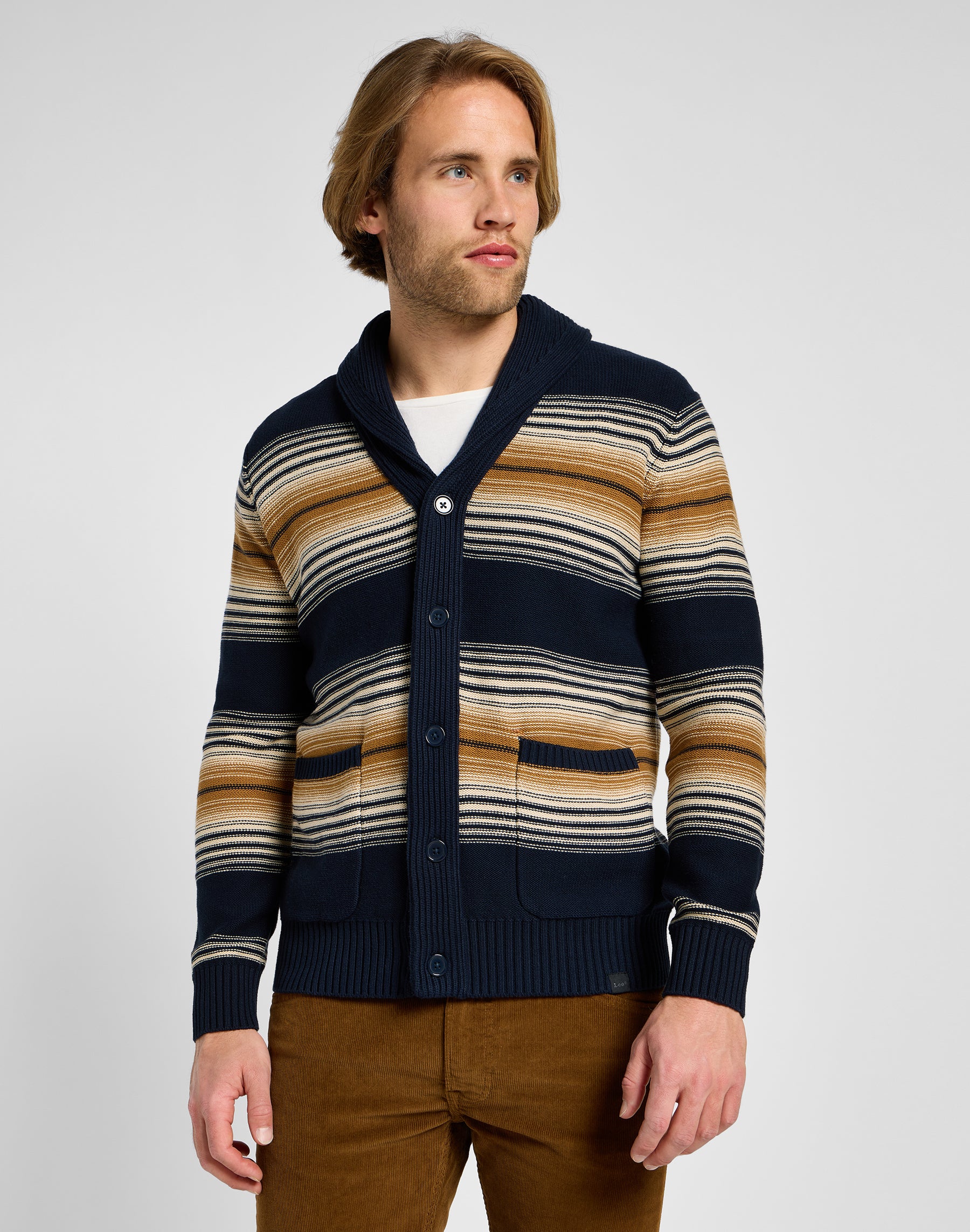 Frontier Cardigan in Navy Strickjacken Lee   