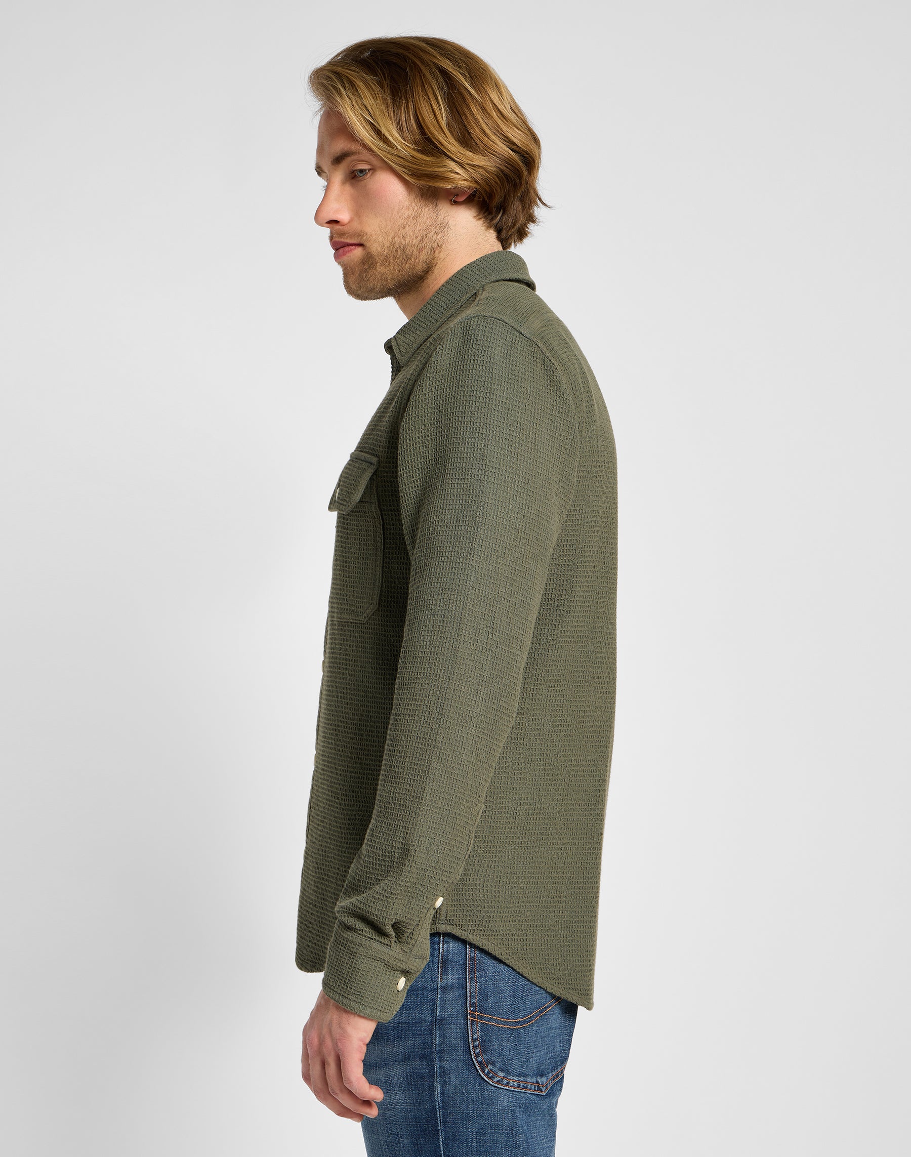 Utility Shirt in Mercantile Green Hemden Lee   