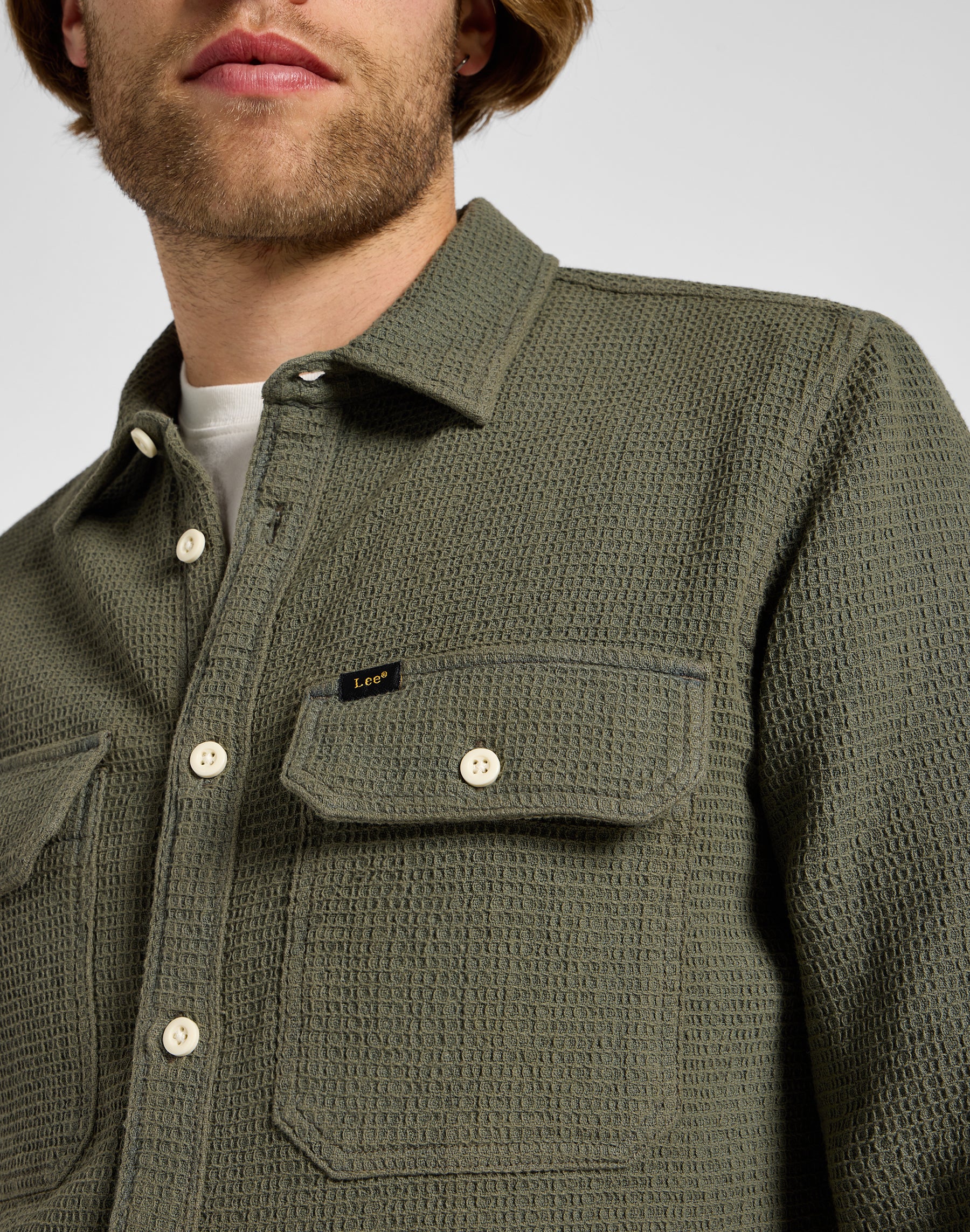 Utility Shirt in Mercantile Green Hemden Lee   