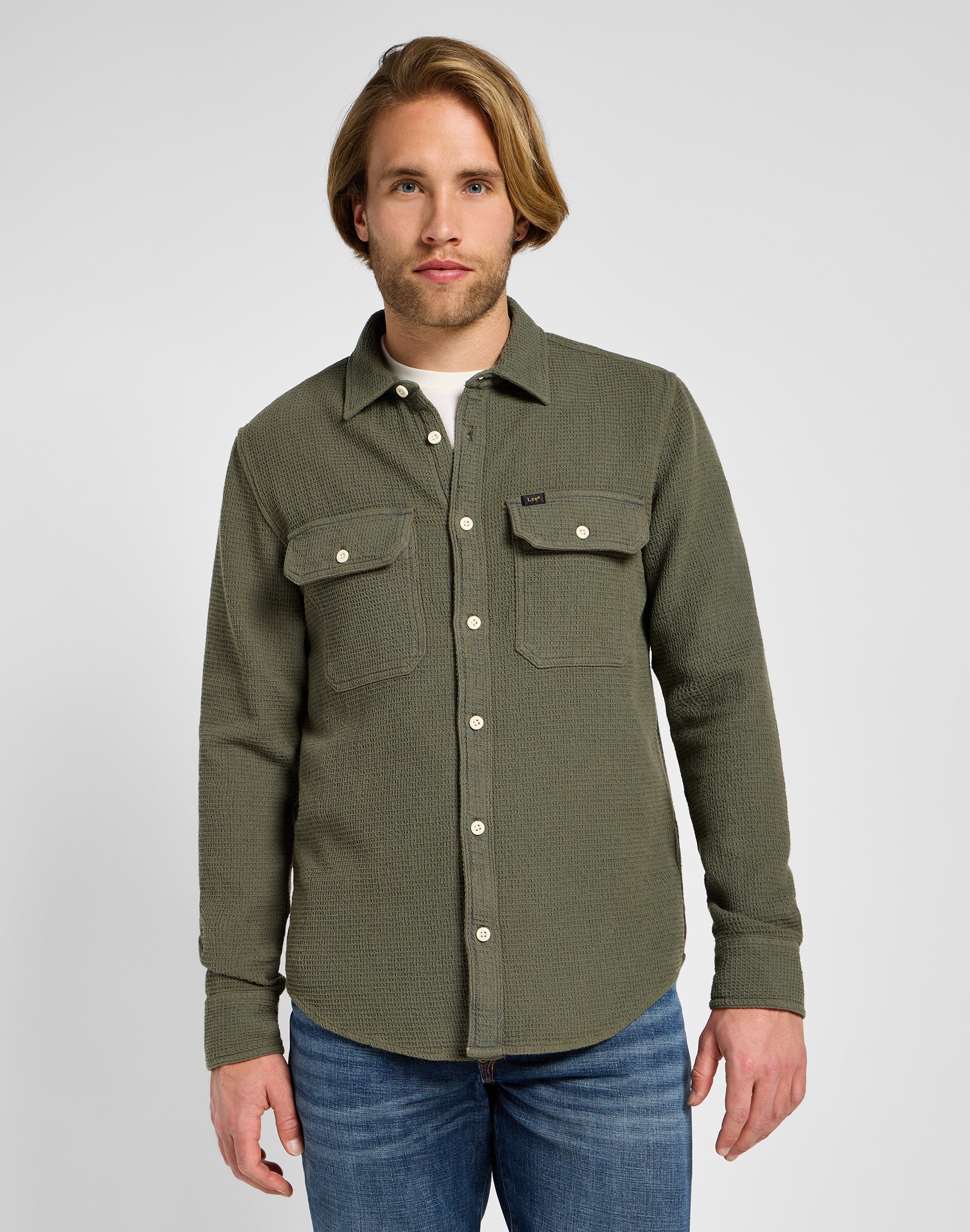 Utility Shirt in Mercantile Green Hemden Lee   