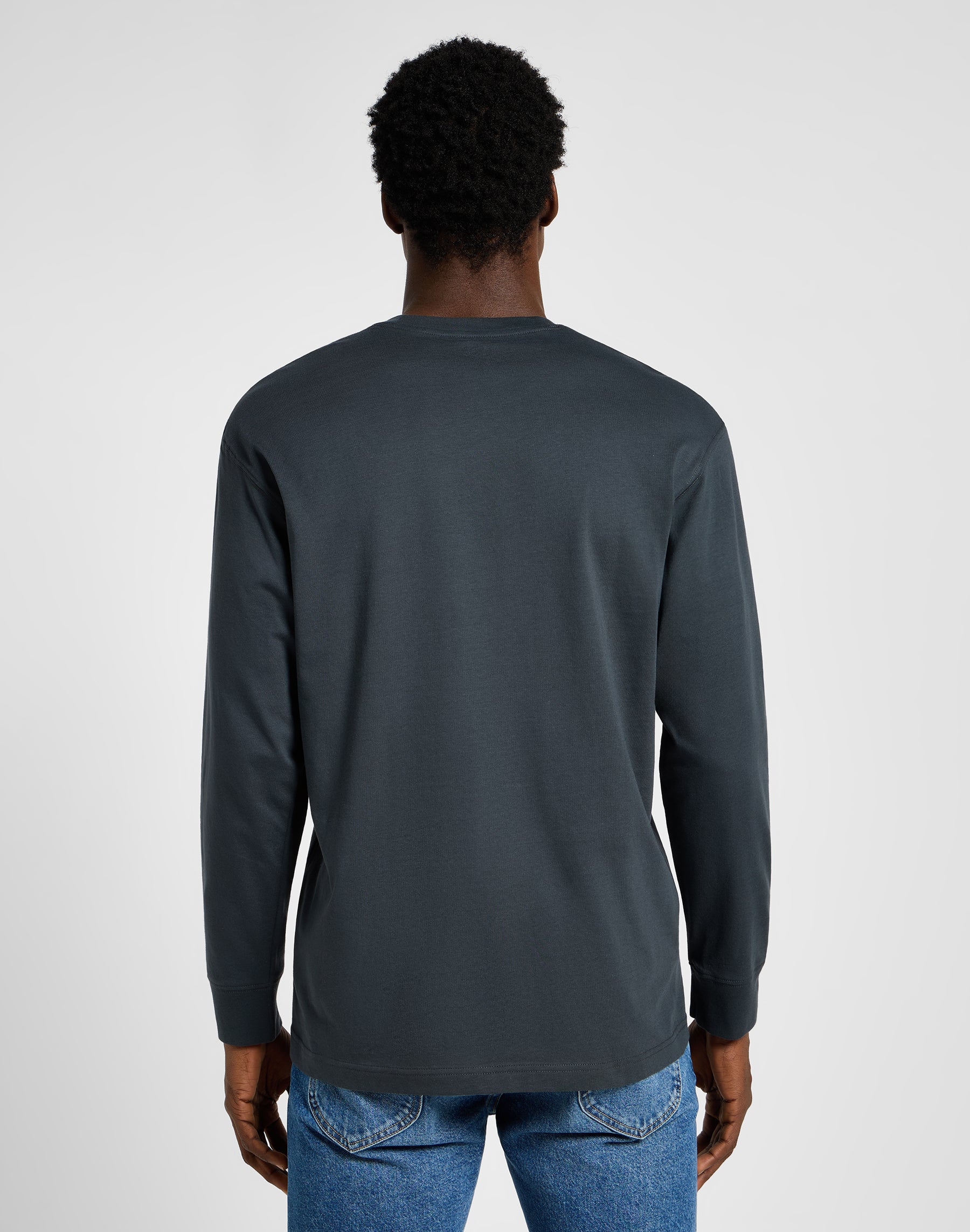 Longsleeves Ess Seasonal Tee in Washed Black T-Shirts Lee   