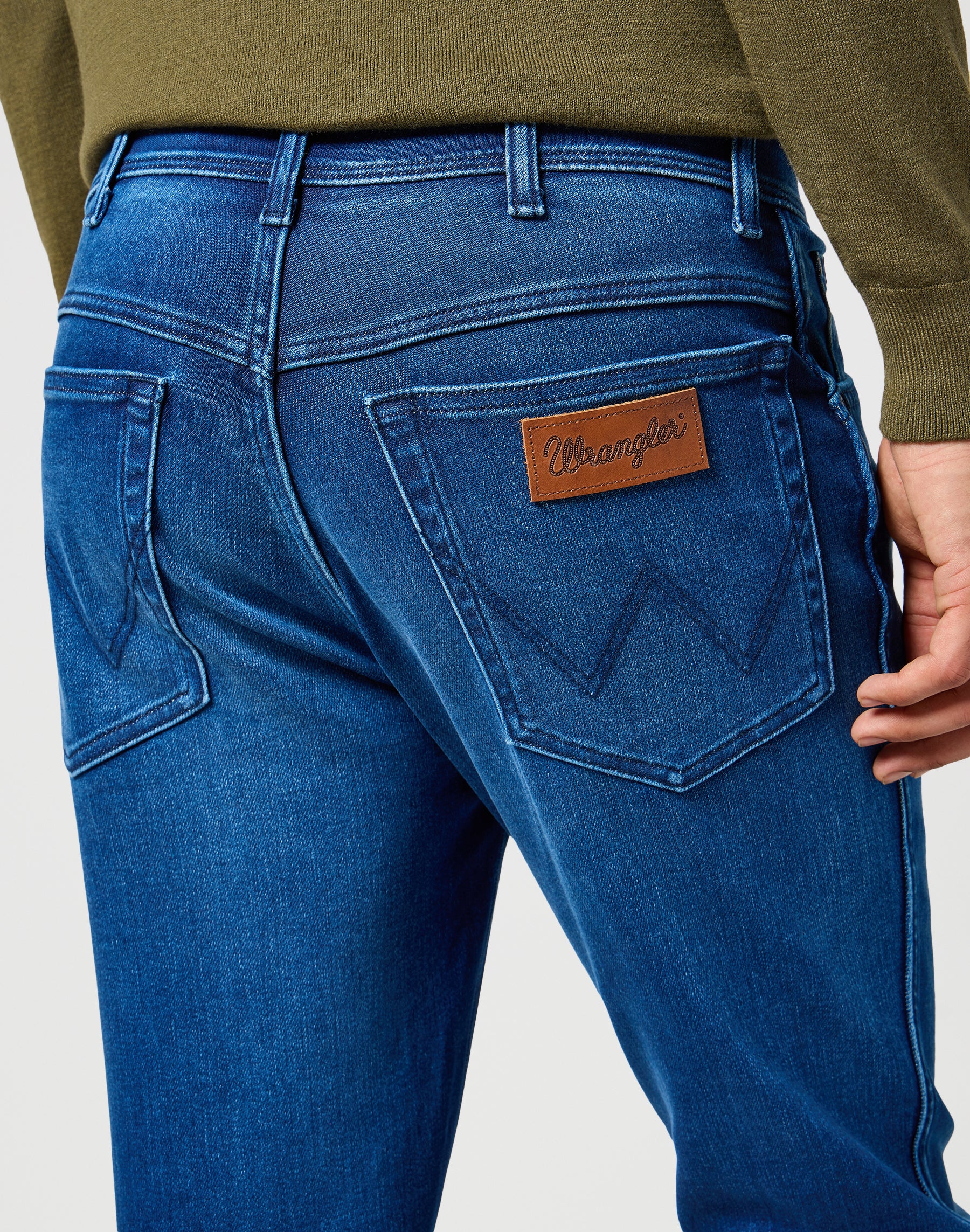 Texas Slim in Blue Jam Jeans Wrangler