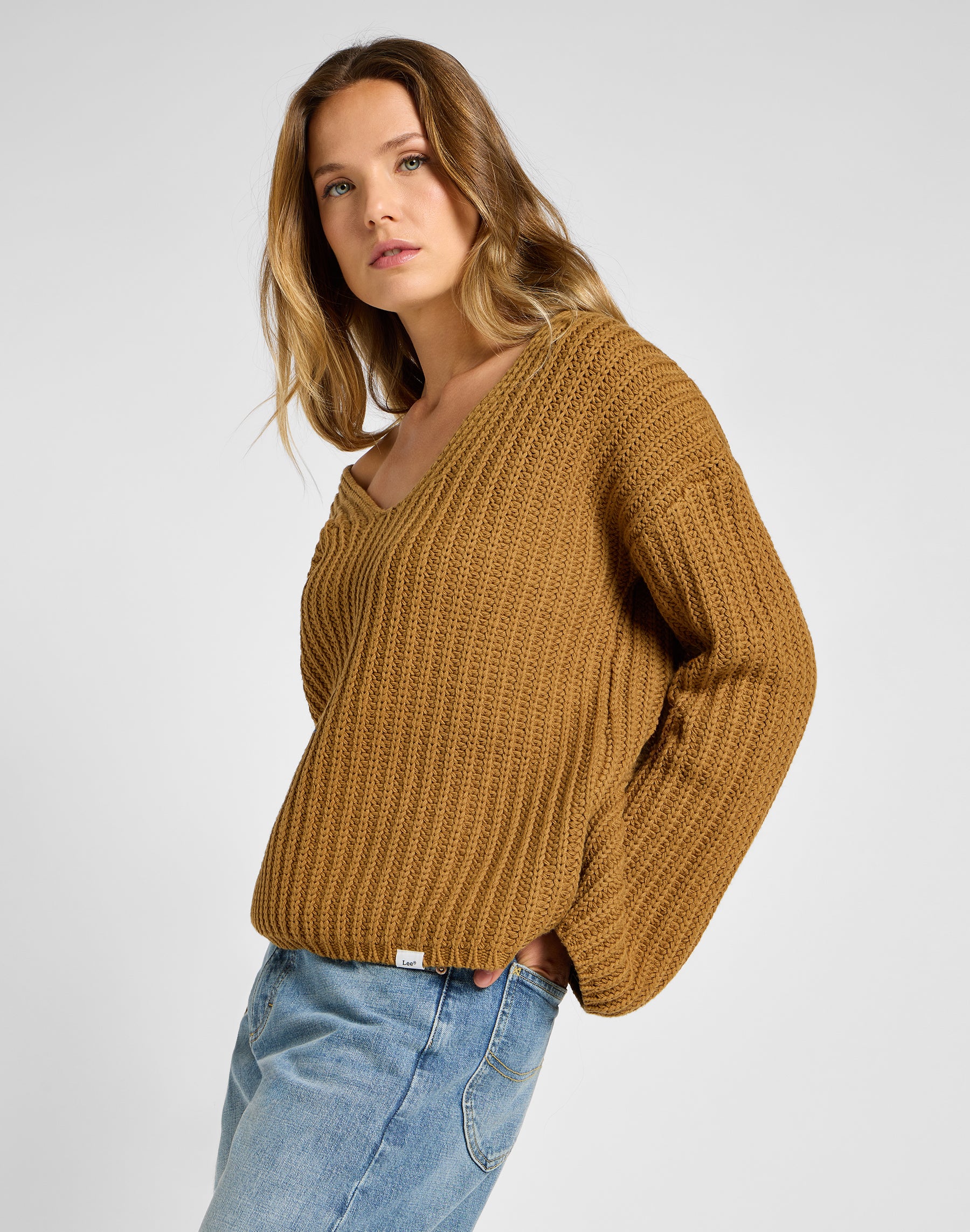 Kimono Sleeve Knit in Glazed Ginger Pullover Lee   