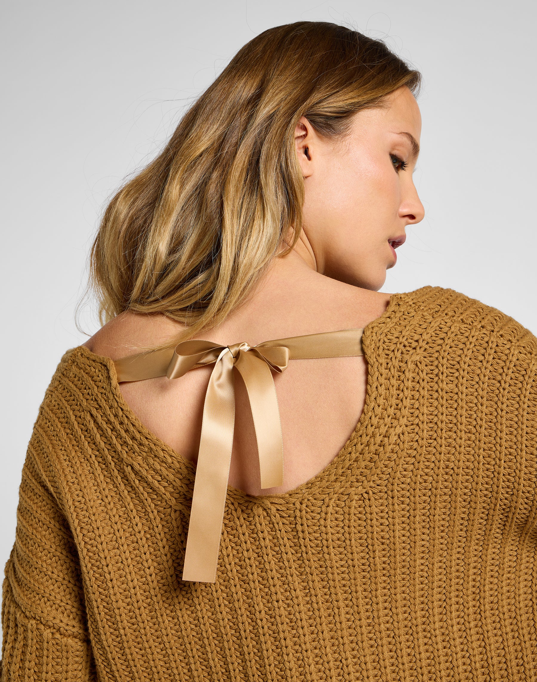 Kimono Sleeve Knit in Glazed Ginger Pullover Lee   