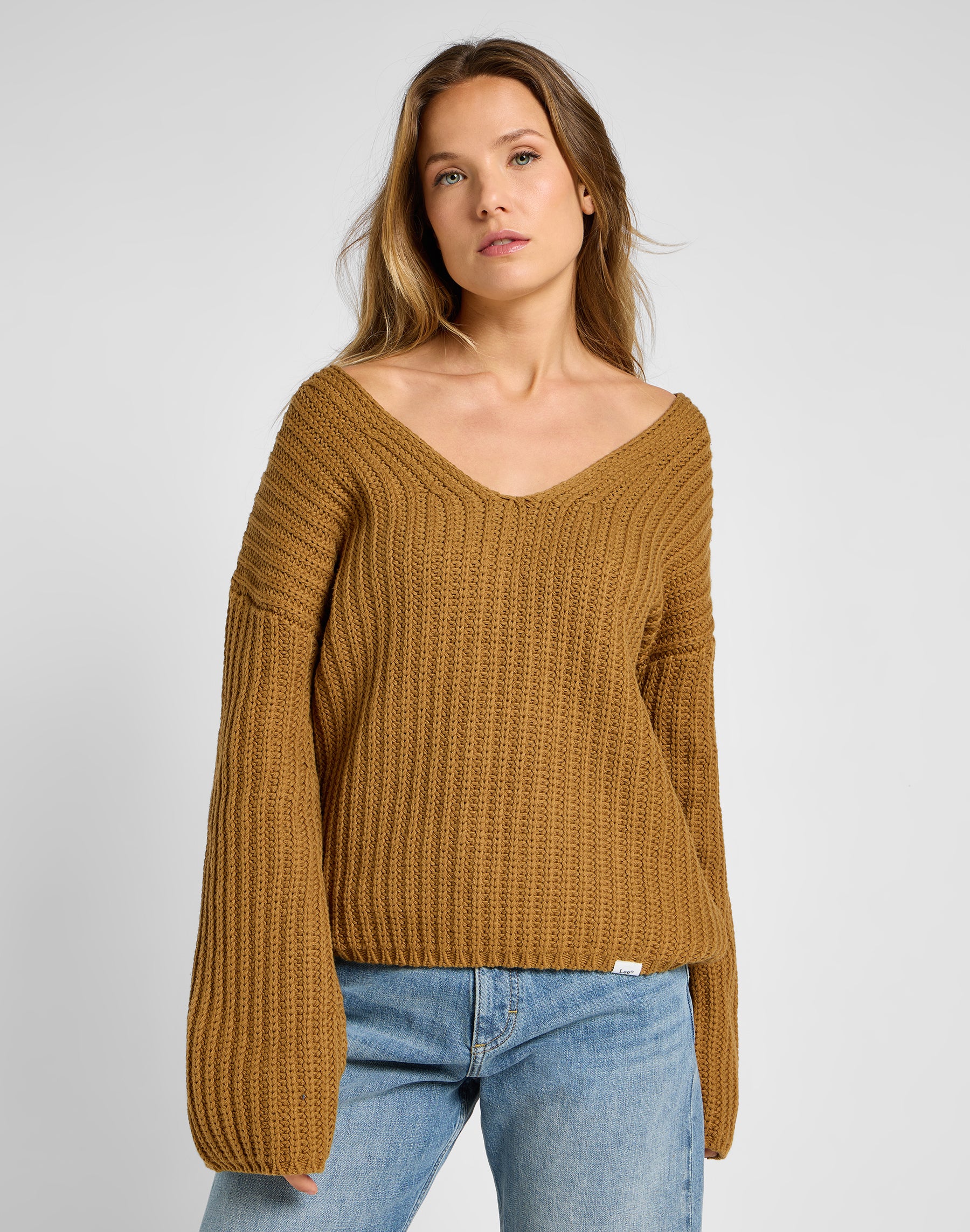 Kimono Sleeve Knit in Glazed Ginger Pullover Lee   