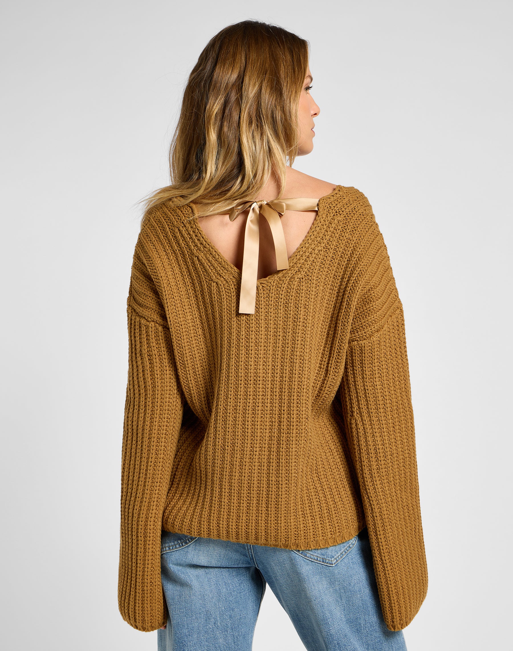 Kimono Sleeve Knit in Glazed Ginger Pullover Lee   