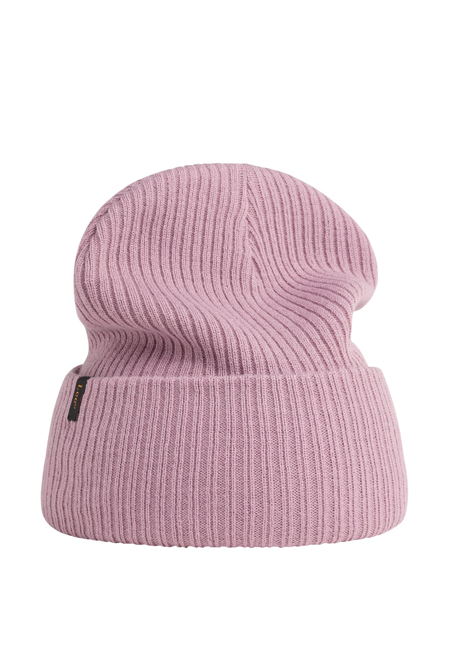 Ribbed Beanie in Pretty Plum Mützen Lee   