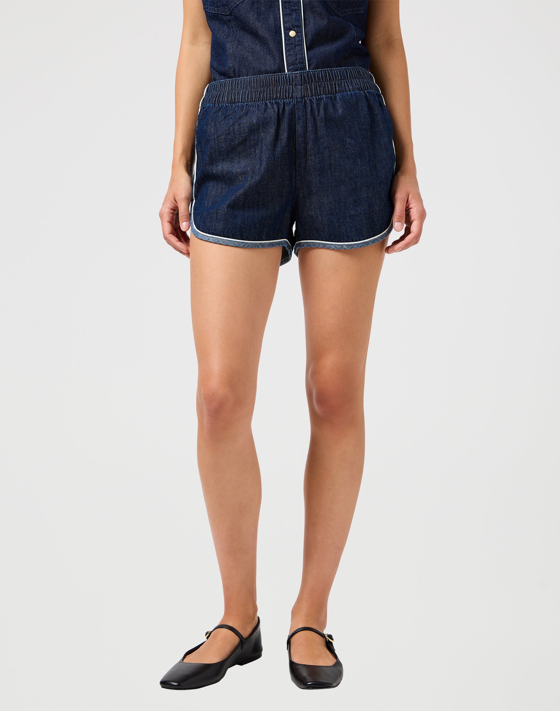 Piped Short in Saddle Jeansshorts Wrangler