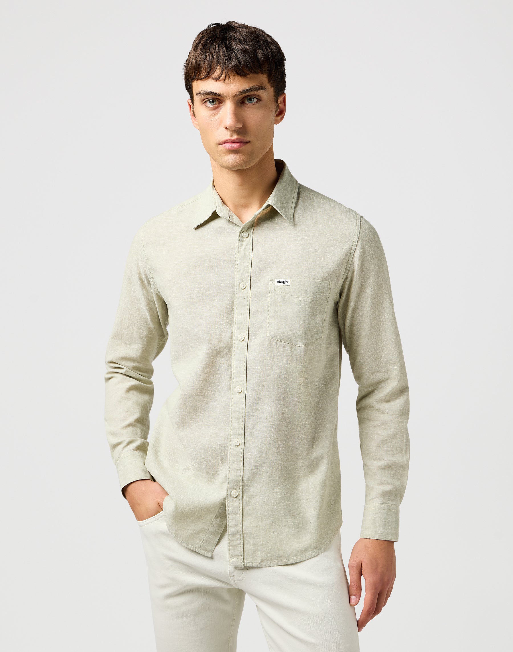 1 Pkt Shirt in Tea Hemden Wrangler