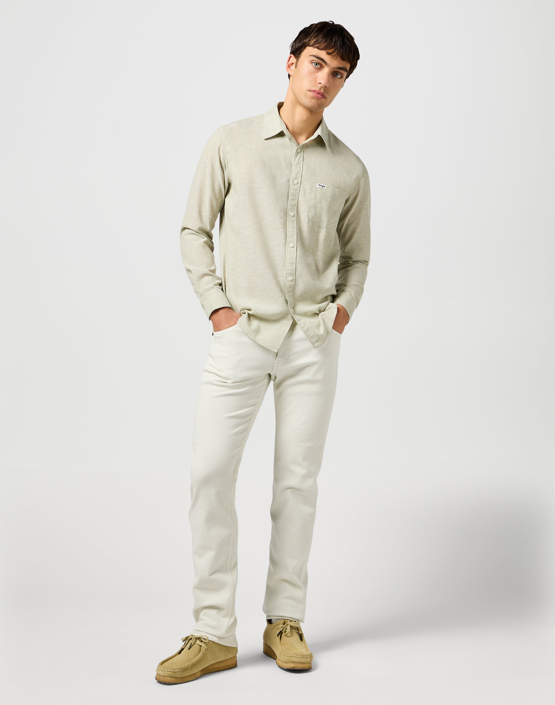 1 Pkt Shirt in Tea Hemden Wrangler