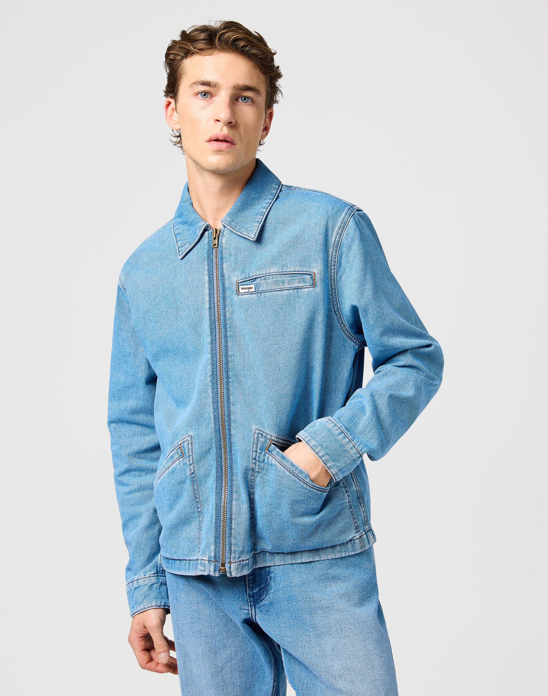 Rodeo Utility Jacket in Bohemian Blue Jacken Wrangler