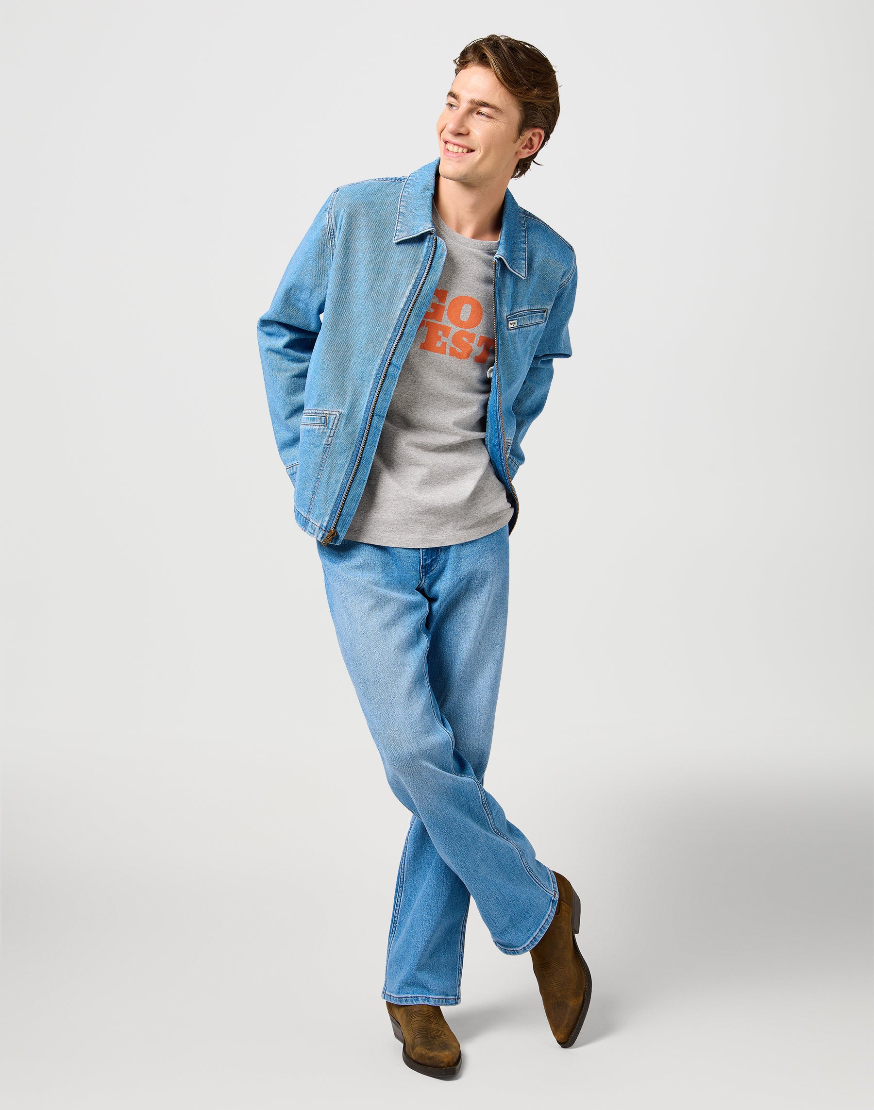 Rodeo Utility Jacket in Bohemian Blue Jacken Wrangler