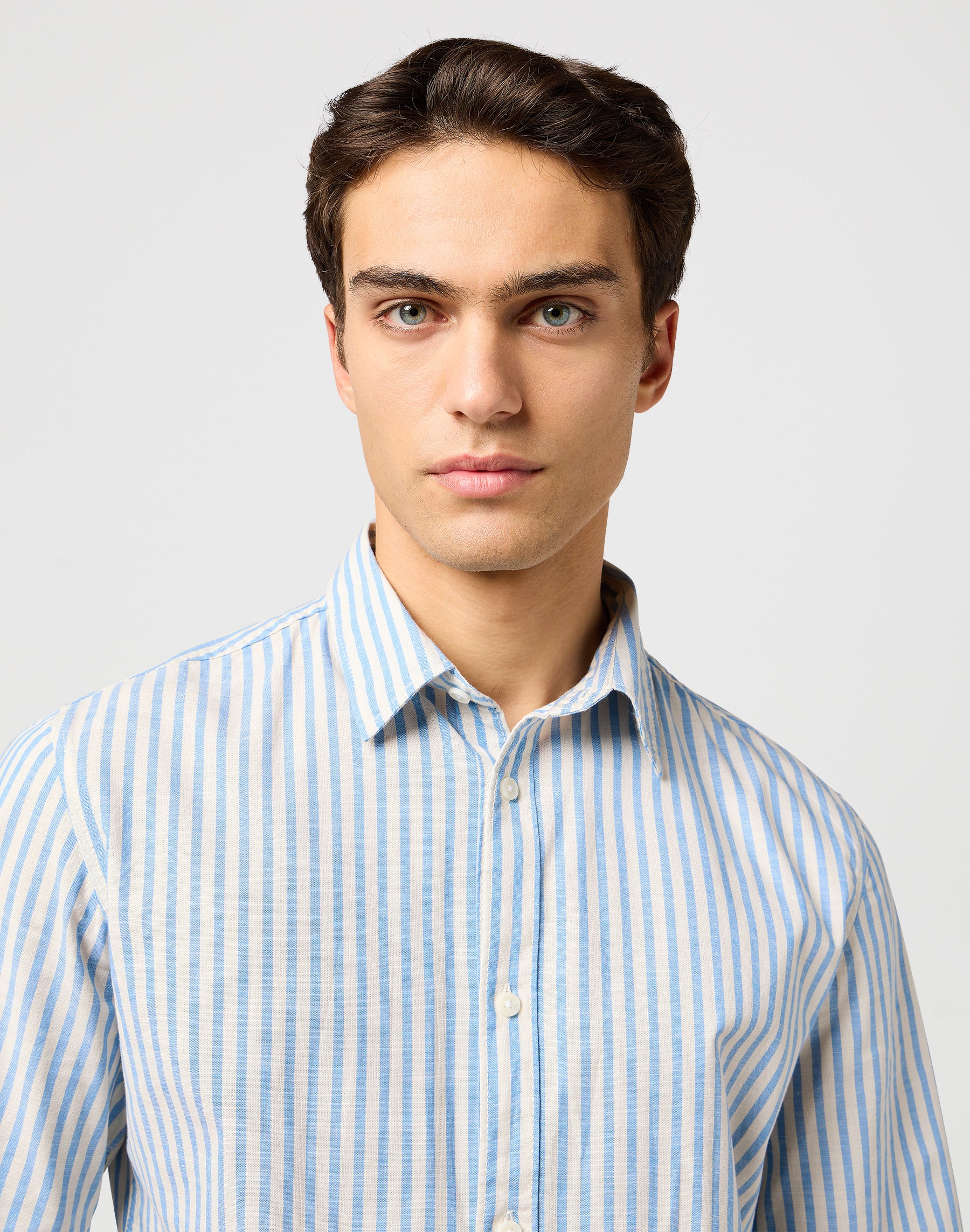 Ss Shirt in Pacific Stripe Hemden Wrangler