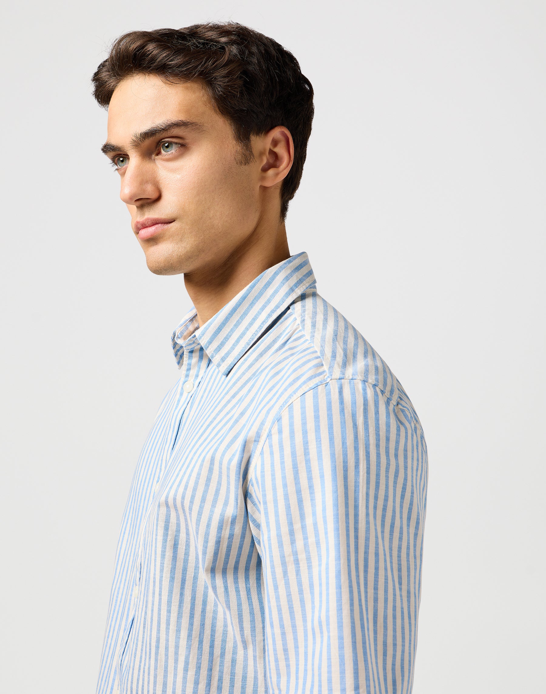 Ss Shirt in Pacific Stripe Hemden Wrangler