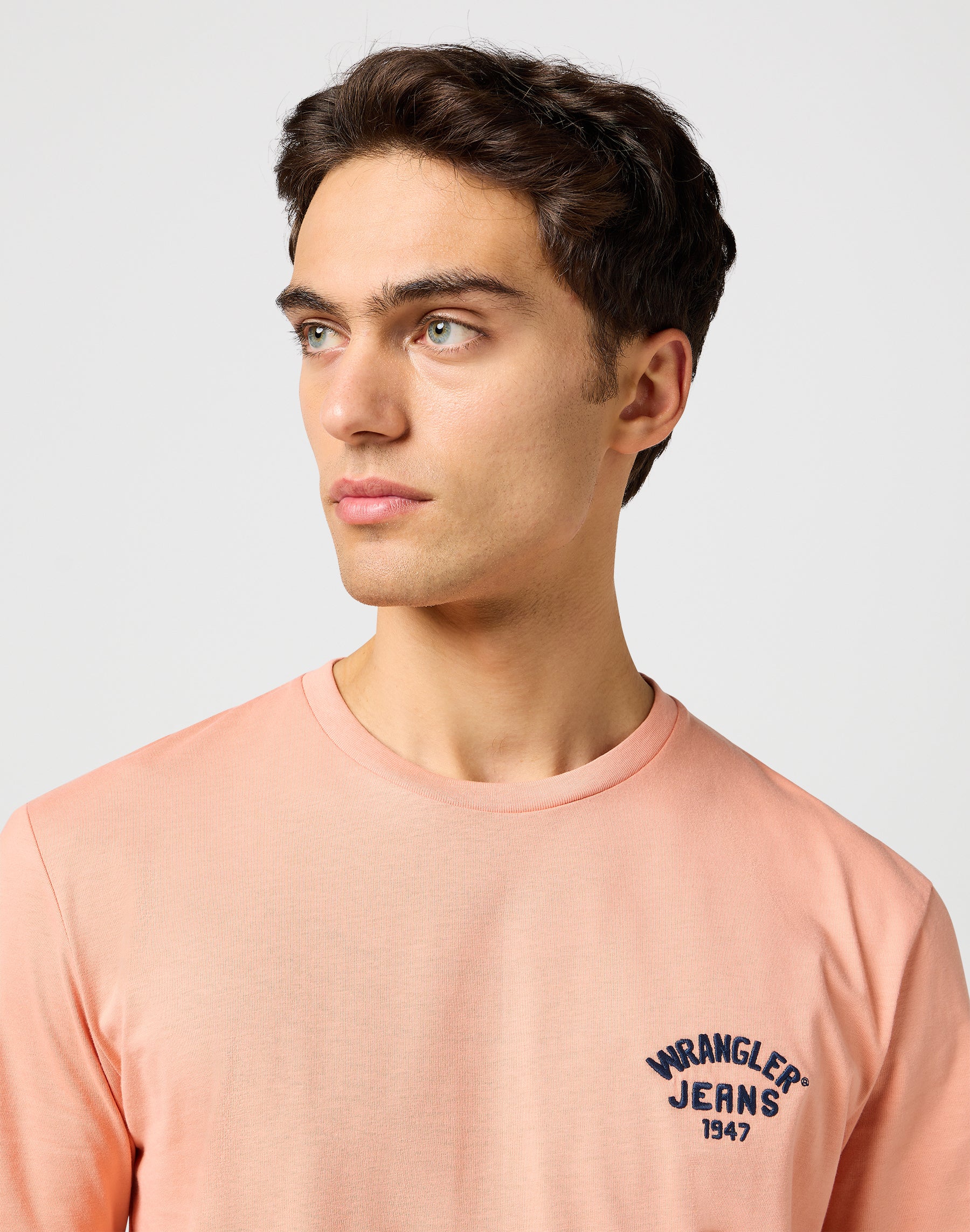 Small Logo Tee in Shrimp T-Shirts Wrangler