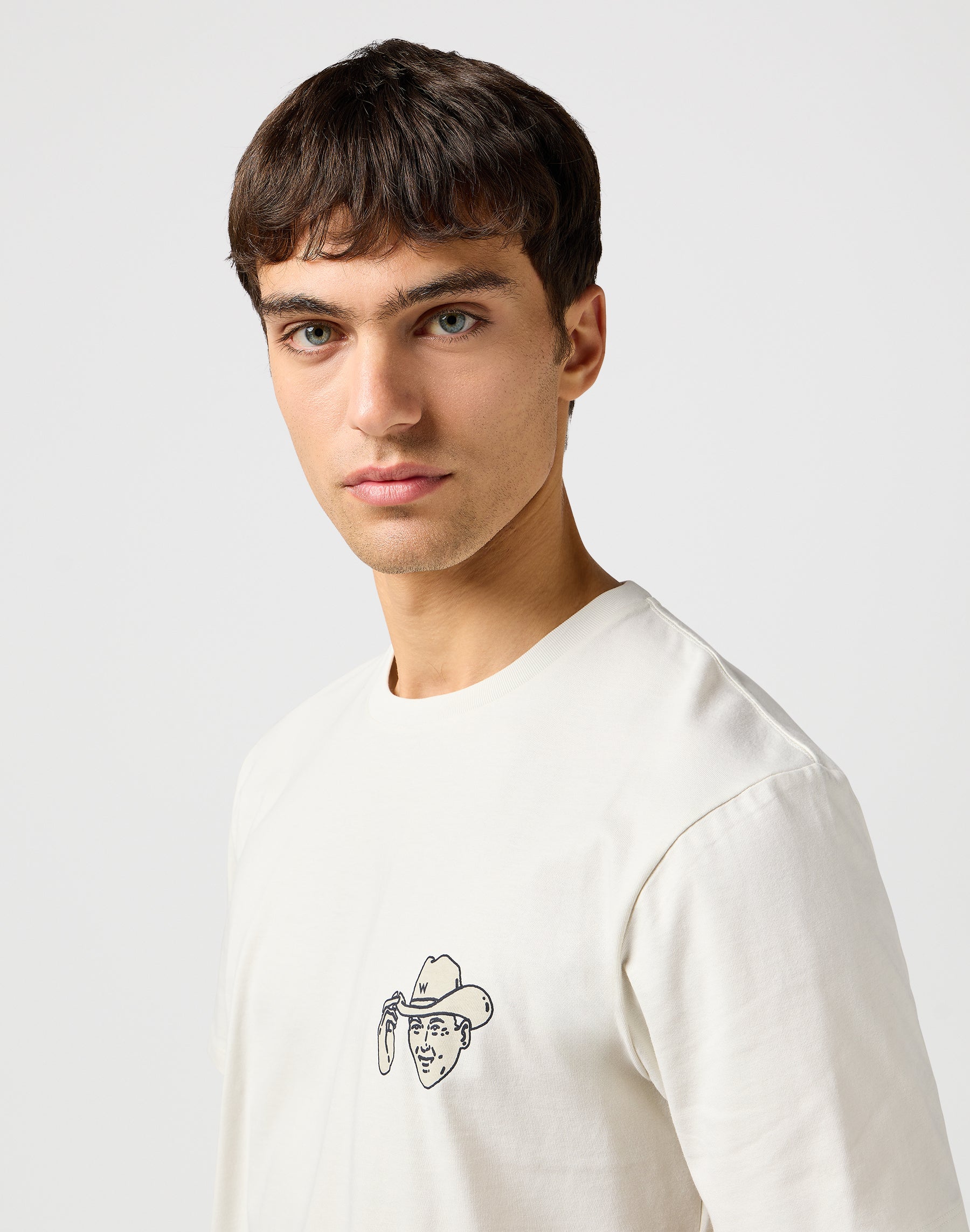 Small Graphic Tee in Vintage White T-Shirts Wrangler