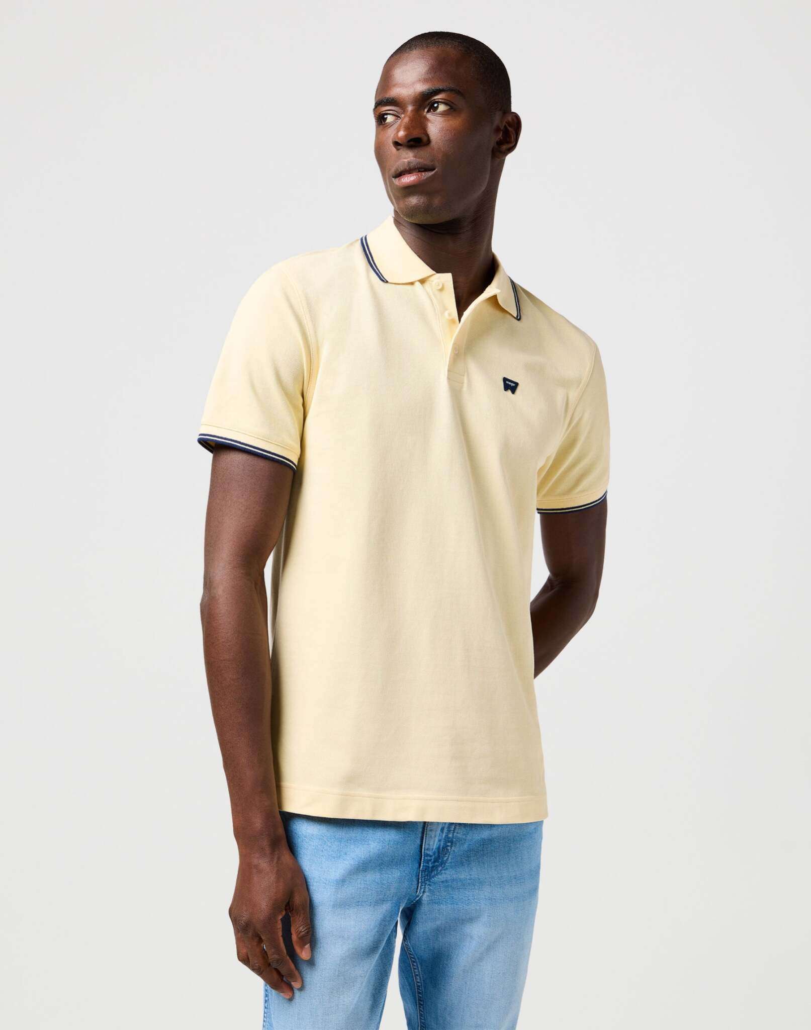 Polo Shirt in Banana Crepe T-Shirts Wrangler