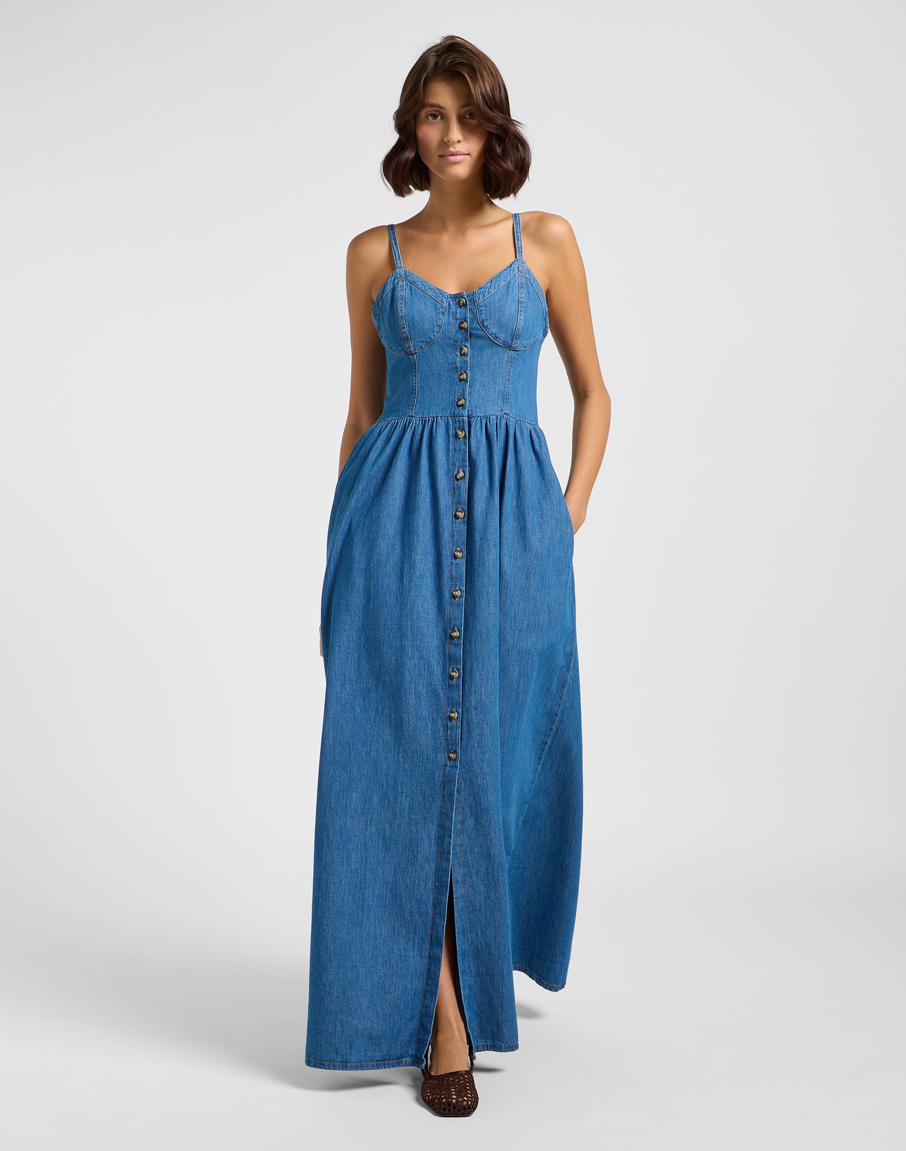 Corset Maxi Dress in Tag Yourself Kleider Lee