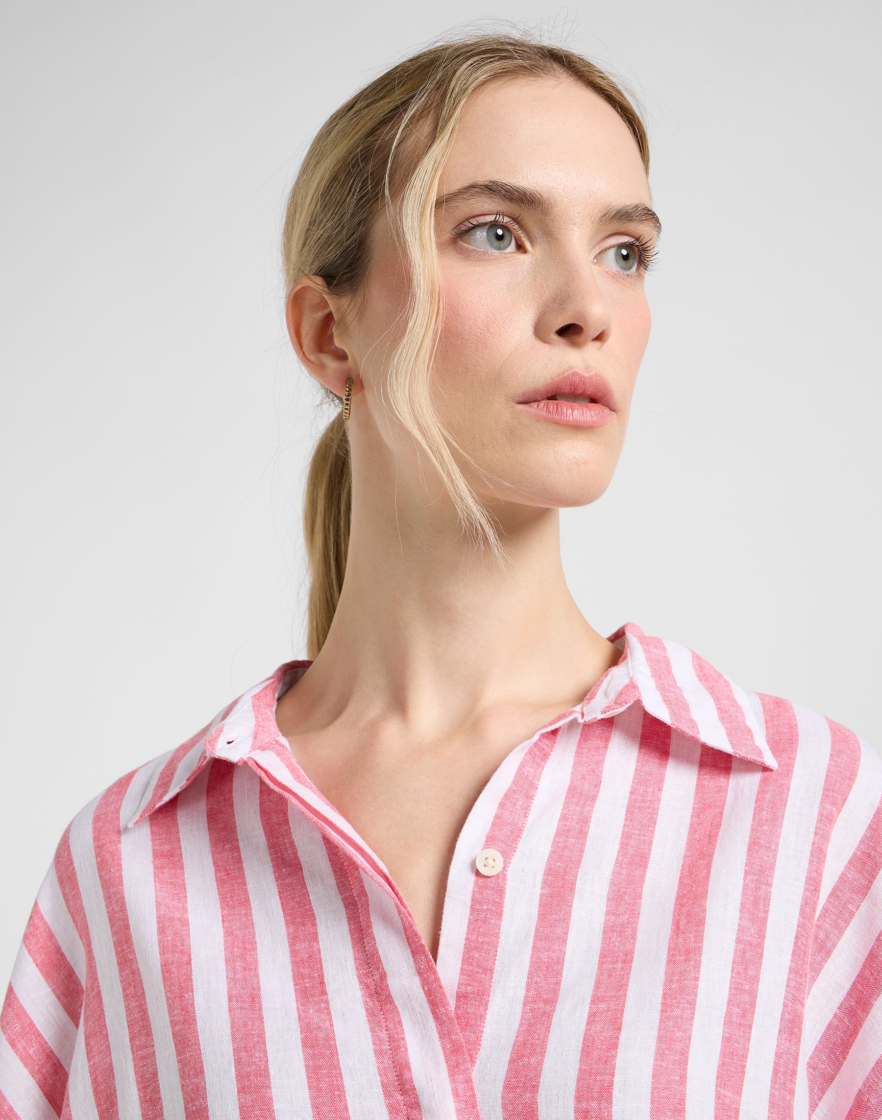 Elasticated Shirt in Lychee Awning Hemden Lee