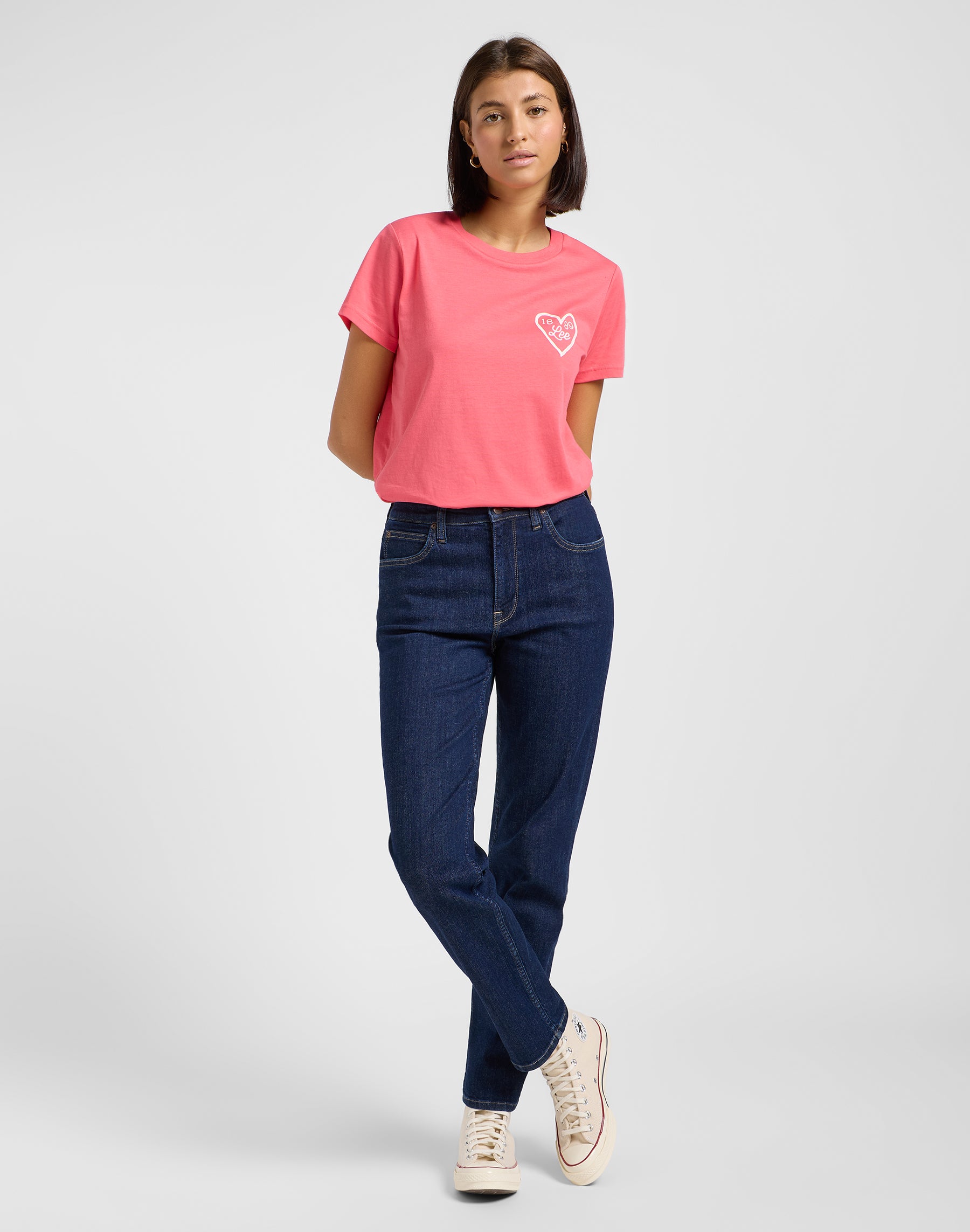 Small Logo Tee in Lychee T-Shirts Lee