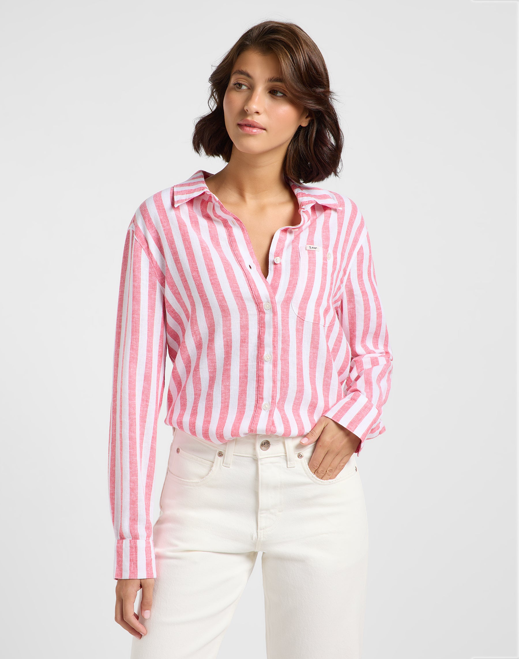 All Purpose Shirt in Lychee Awning Hemden Lee