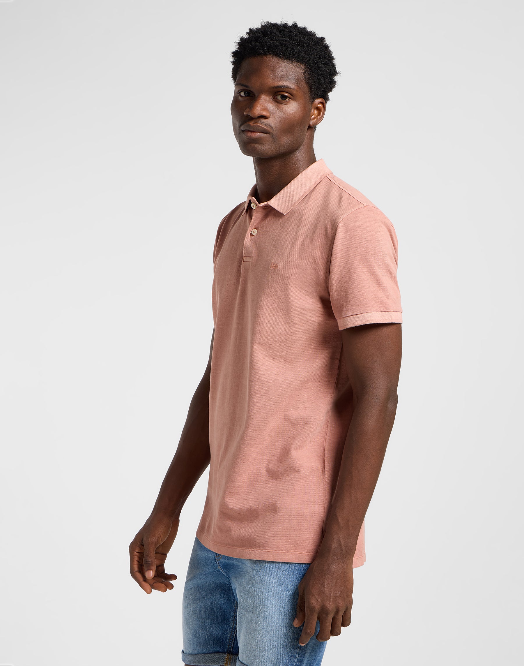 Garment Dye Polo in Sepia T-Shirts Lee