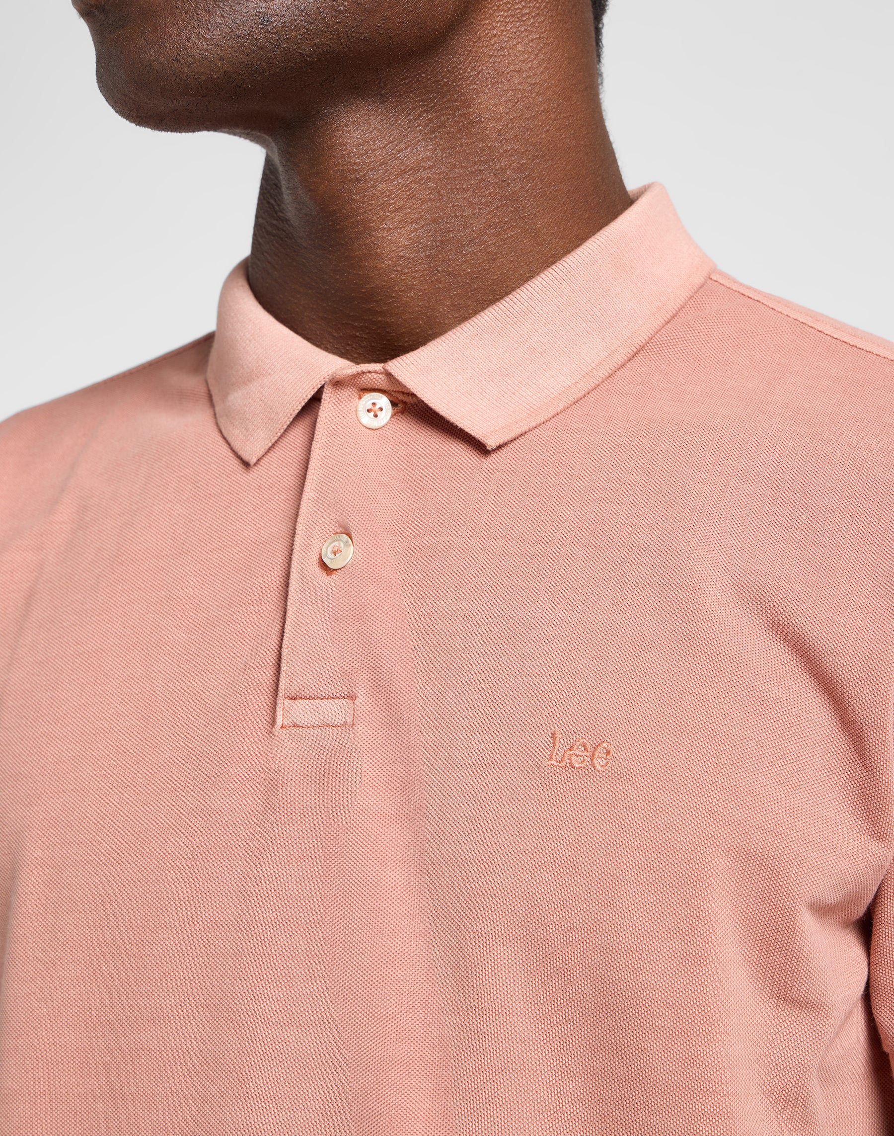 Garment Dye Polo in Sepia T-Shirts Lee