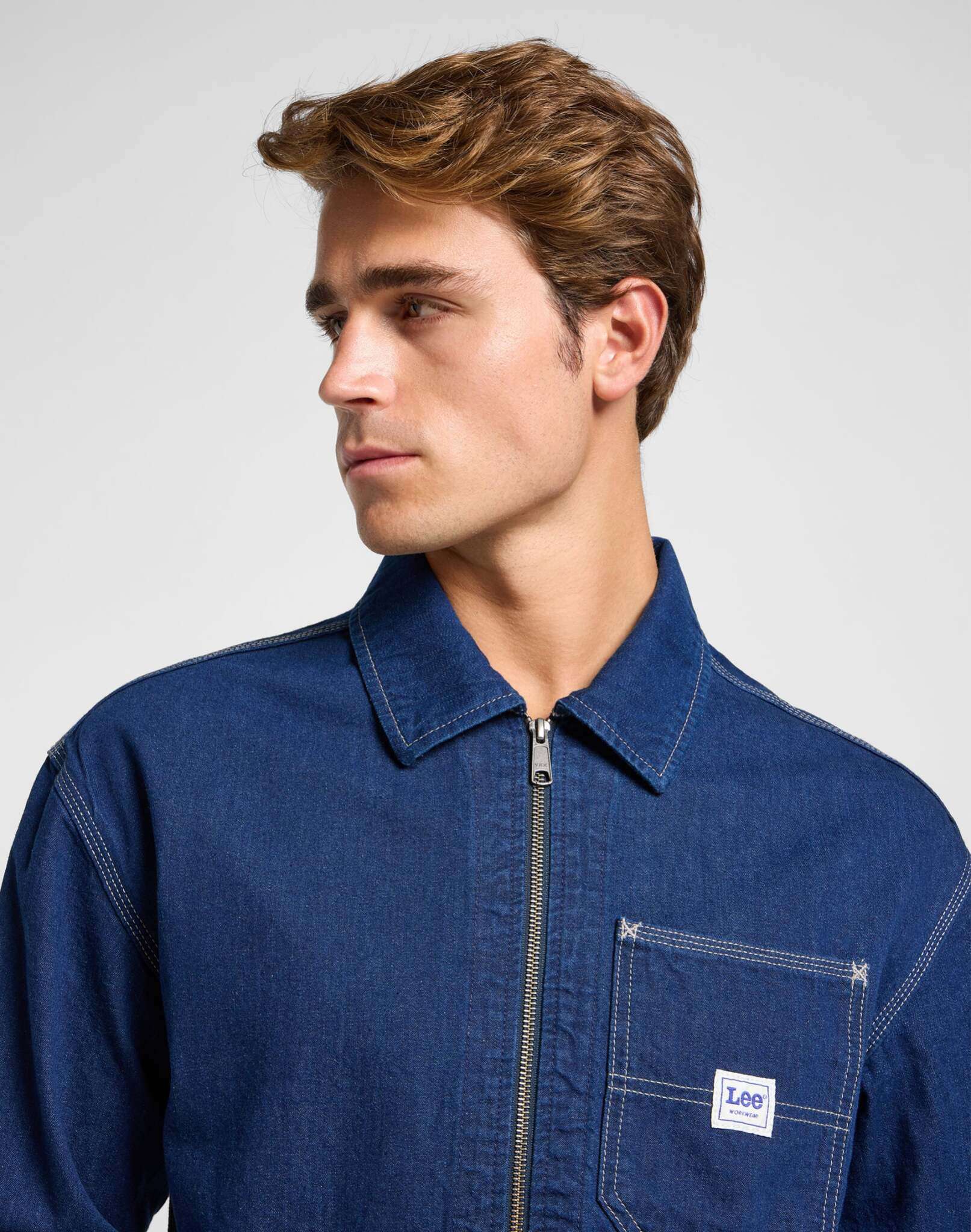 91W Workwear Jacket in Rinse Jacken Lee