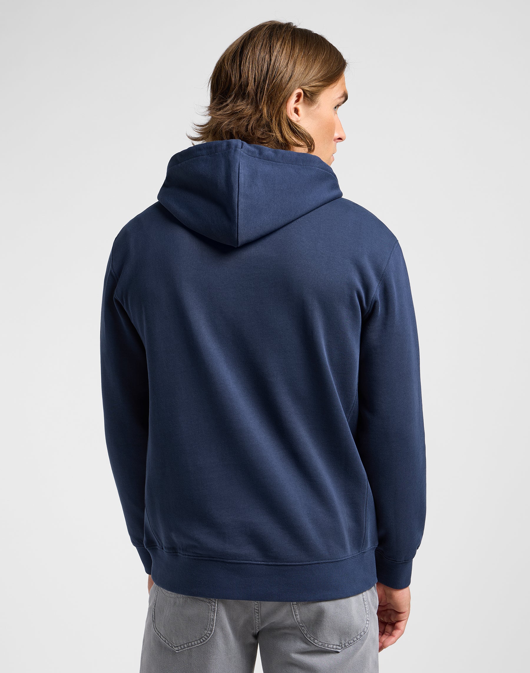 Plain Hoodie in Mood Indigo Kapuzenpullover Lee